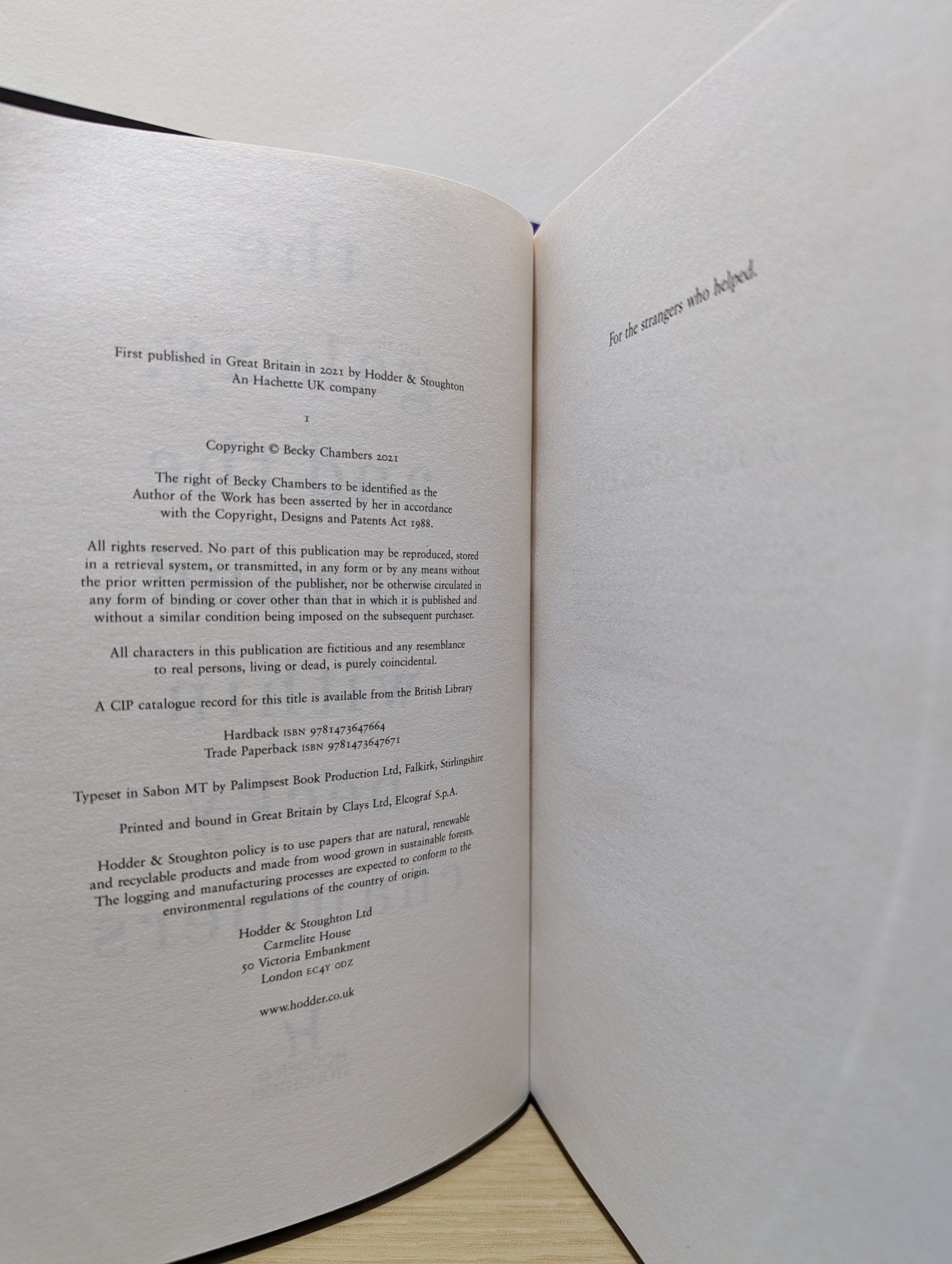 The Galaxy, and the Ground Within: Wayfarers 4 by Becky Chambers (Signed First Edition) - Fialta Books