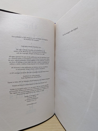 The Galaxy, and the Ground Within: Wayfarers 4 by Becky Chambers (Signed First Edition) - Fialta Books