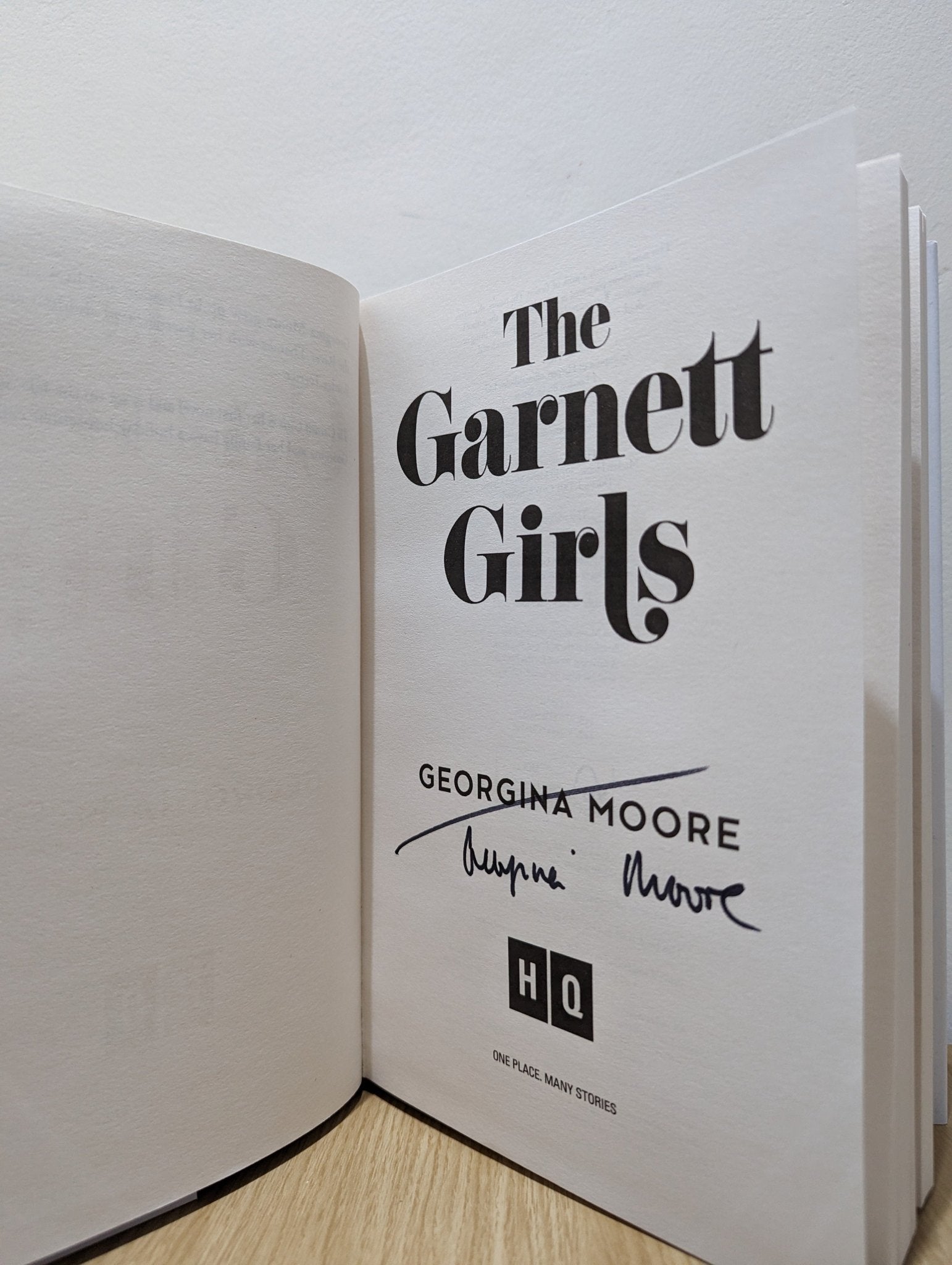 The Garnett Girls by Georgina Moore (Signed First Edition) - Fialta Books