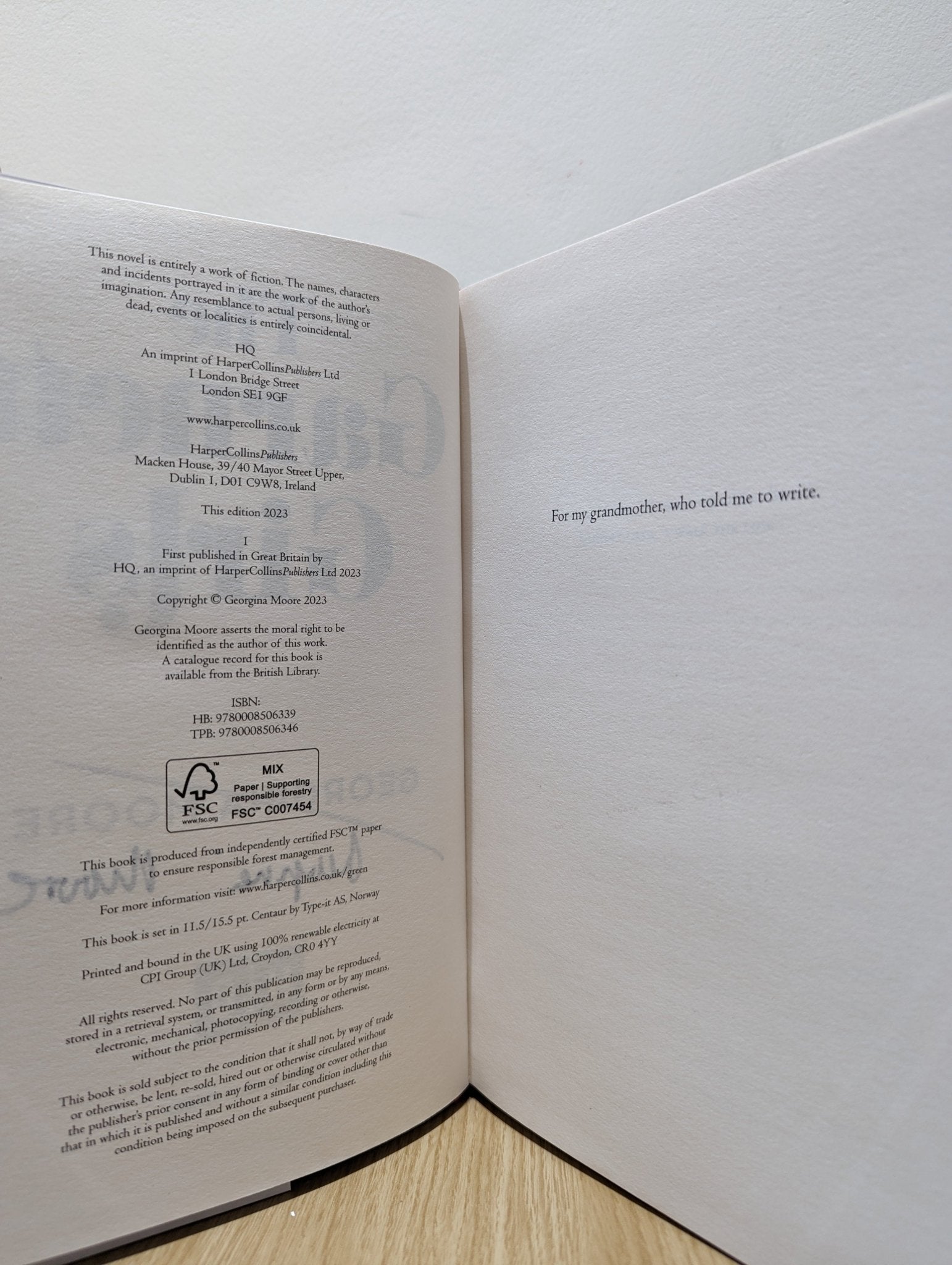 The Garnett Girls by Georgina Moore (Signed First Edition) - Fialta Books