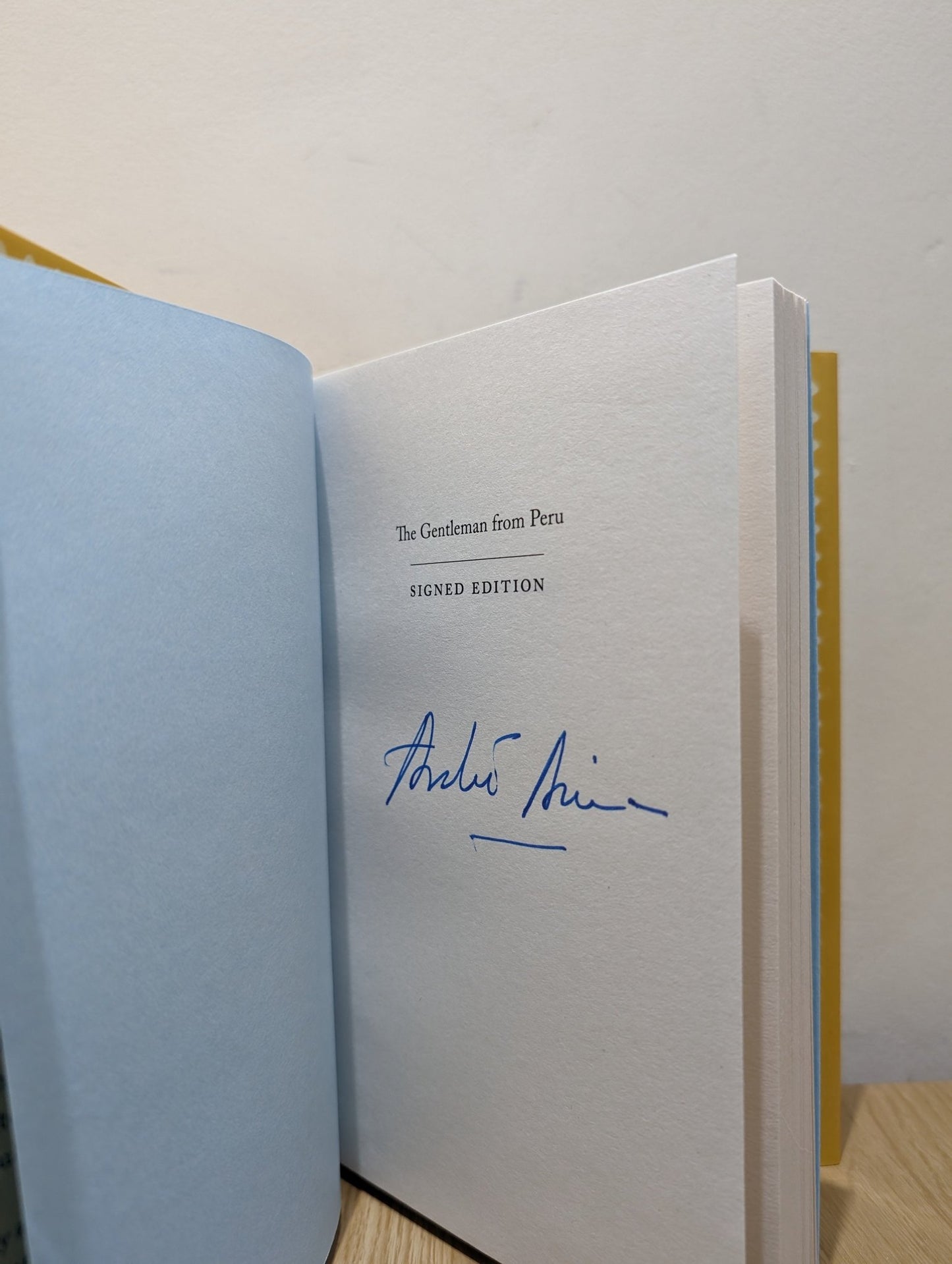 The Gentleman From Peru by Andre Aciman (Signed First Edition) - Fialta Books