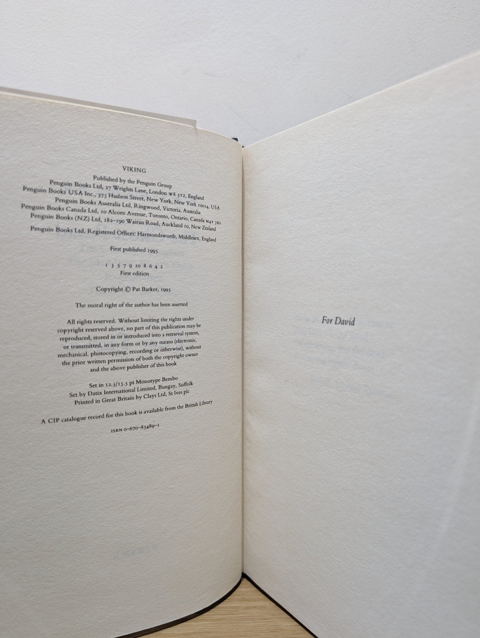 The Ghost Road by Pat Barker (Signed First Edition) - Fialta Books