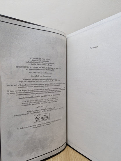 The Ghost Theatre by Mat Osman (Signed Numbered First Edition with sprayed edges) - Fialta Books