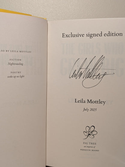 The Girls Who Grew Big by Leila Mottley (Signed First Edition) - Fialta Books