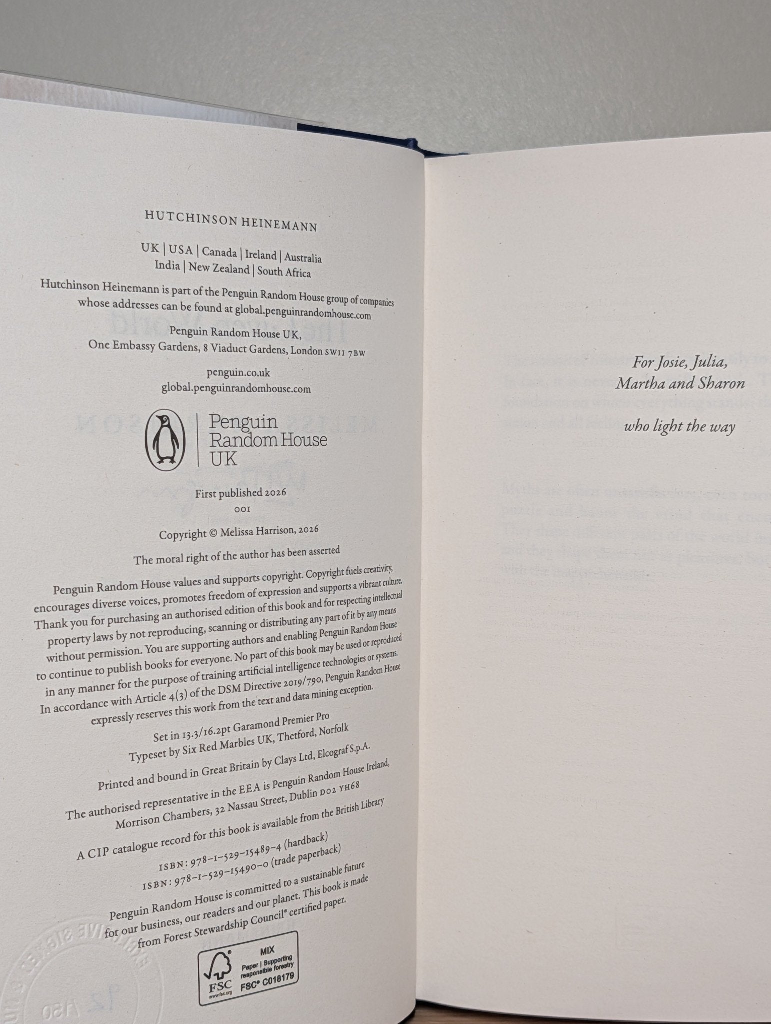 The Given World by Melissa Harrison (Signed Numbered First Edition) - Fialta Books