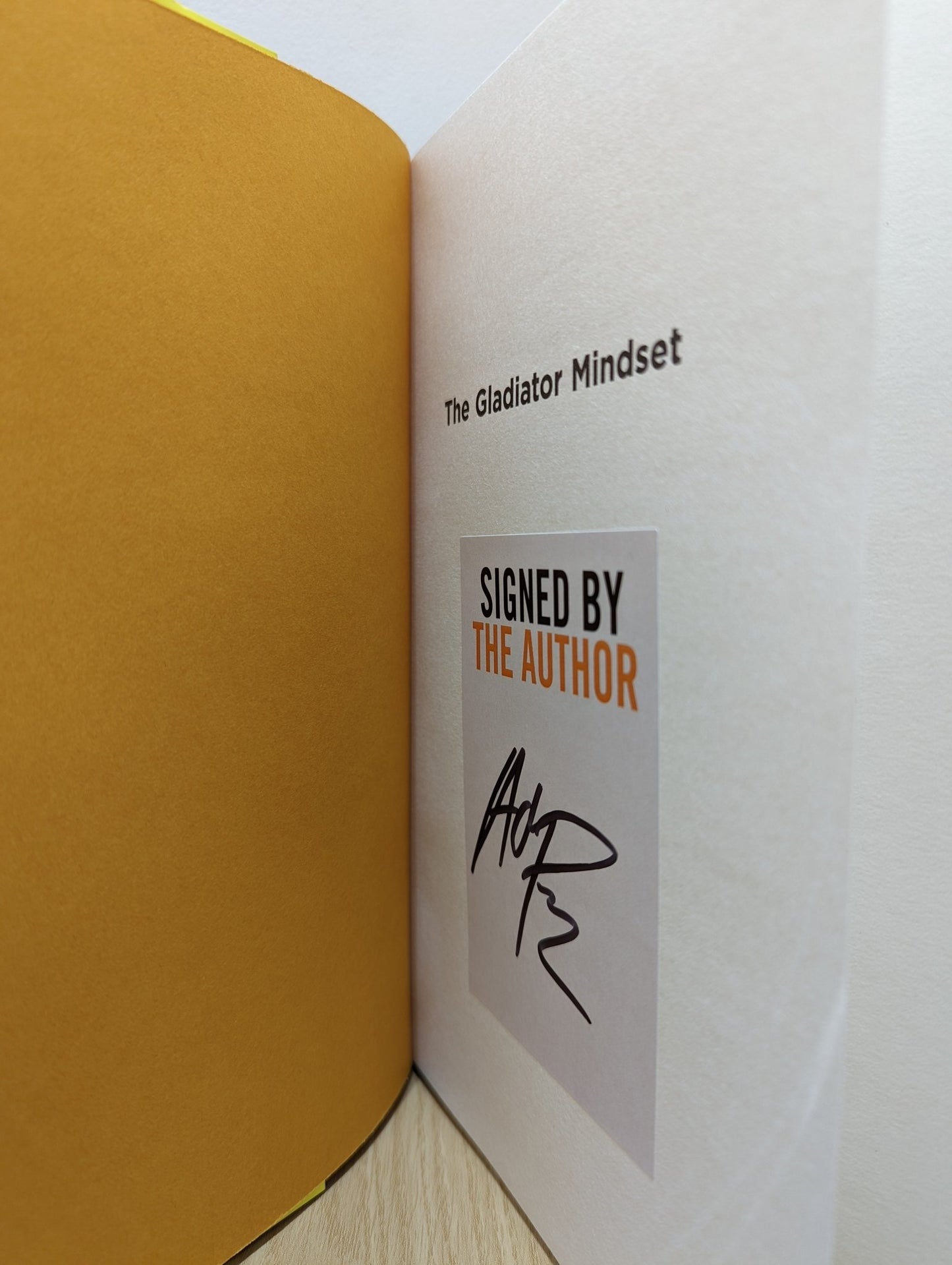 The Gladiator Mindset by Adam Peaty (Signed First Edition) - Fialta Books