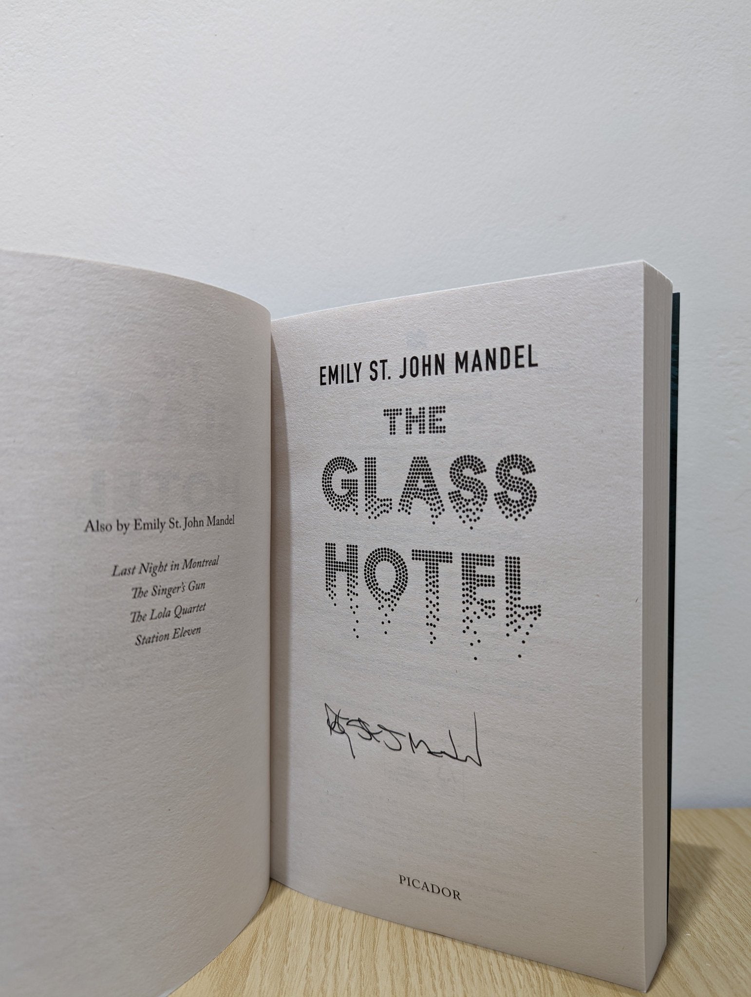 The Glass Hotel by Emily St. John Mandel (Signed) - Fialta Books