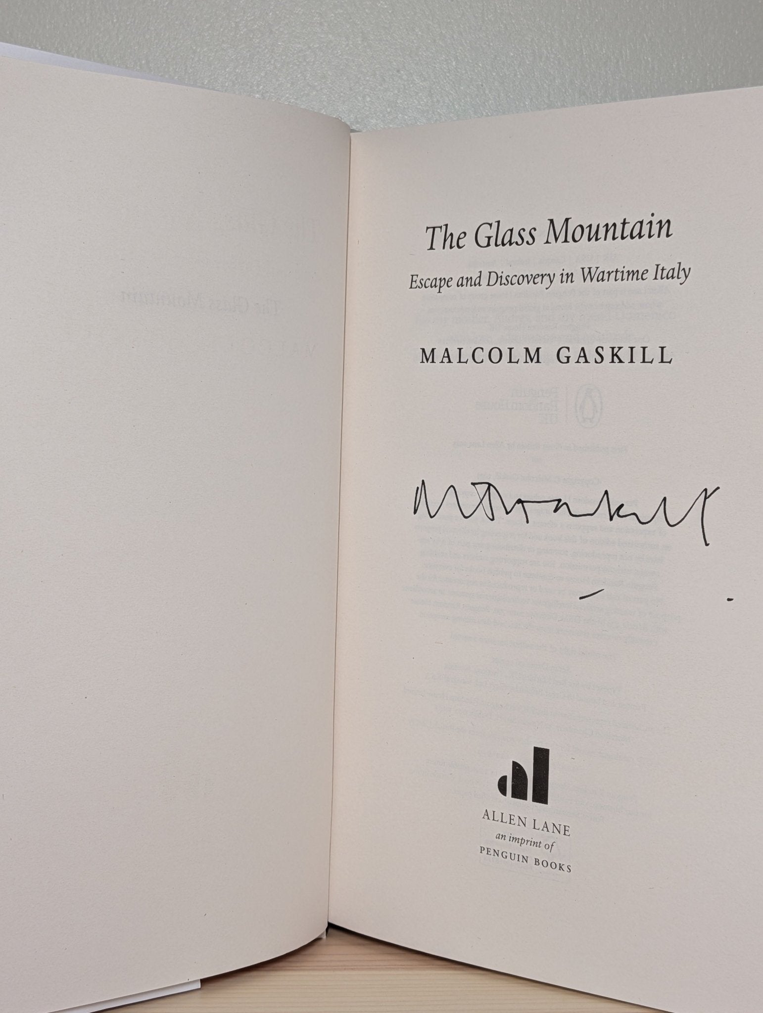 The Glass Mountain by Malcolm Gaskill (Signed First Edition) - Fialta Books