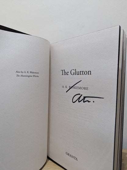 The Glutton by A. K. Blakemore (Signed First Edition with sprayed edges) - Fialta Books