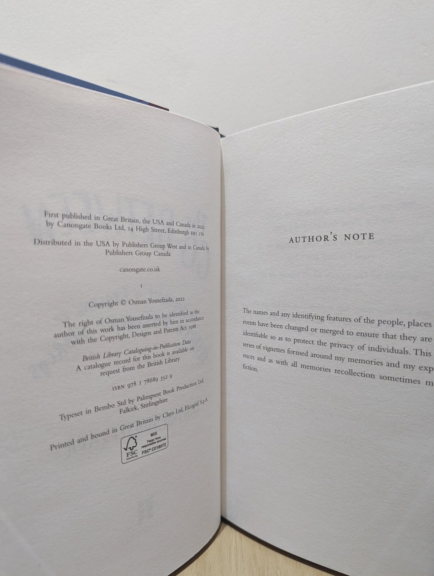 The Go - Between by Osman Yousefzada (Signed First Edition) - Fialta Books