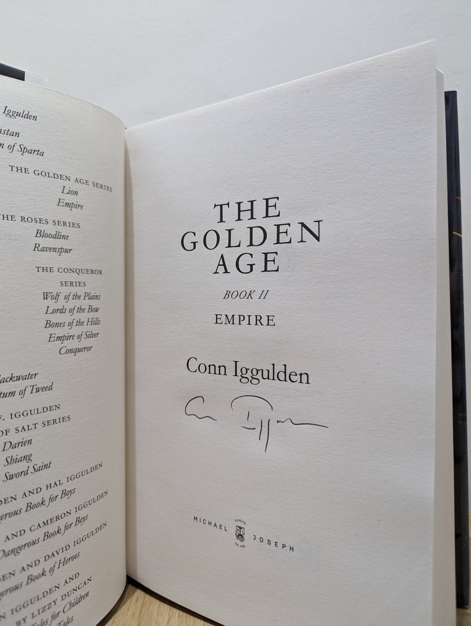 The Golden Age Series 1 - 2: The Lion; Empire by Conn Iggulden (Signed First Edition) - Fialta Books