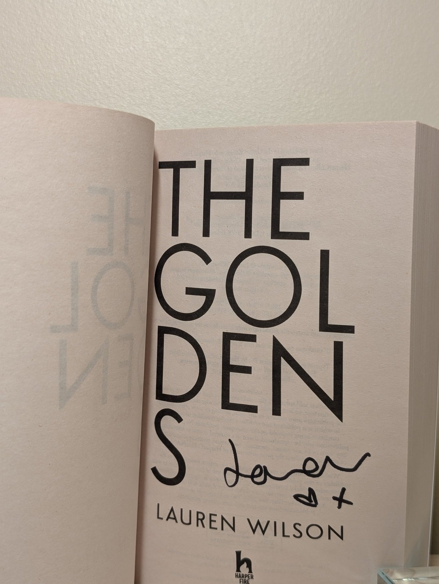 The Goldens by Lauren Wilson (Signed First Edition) - Fialta Books