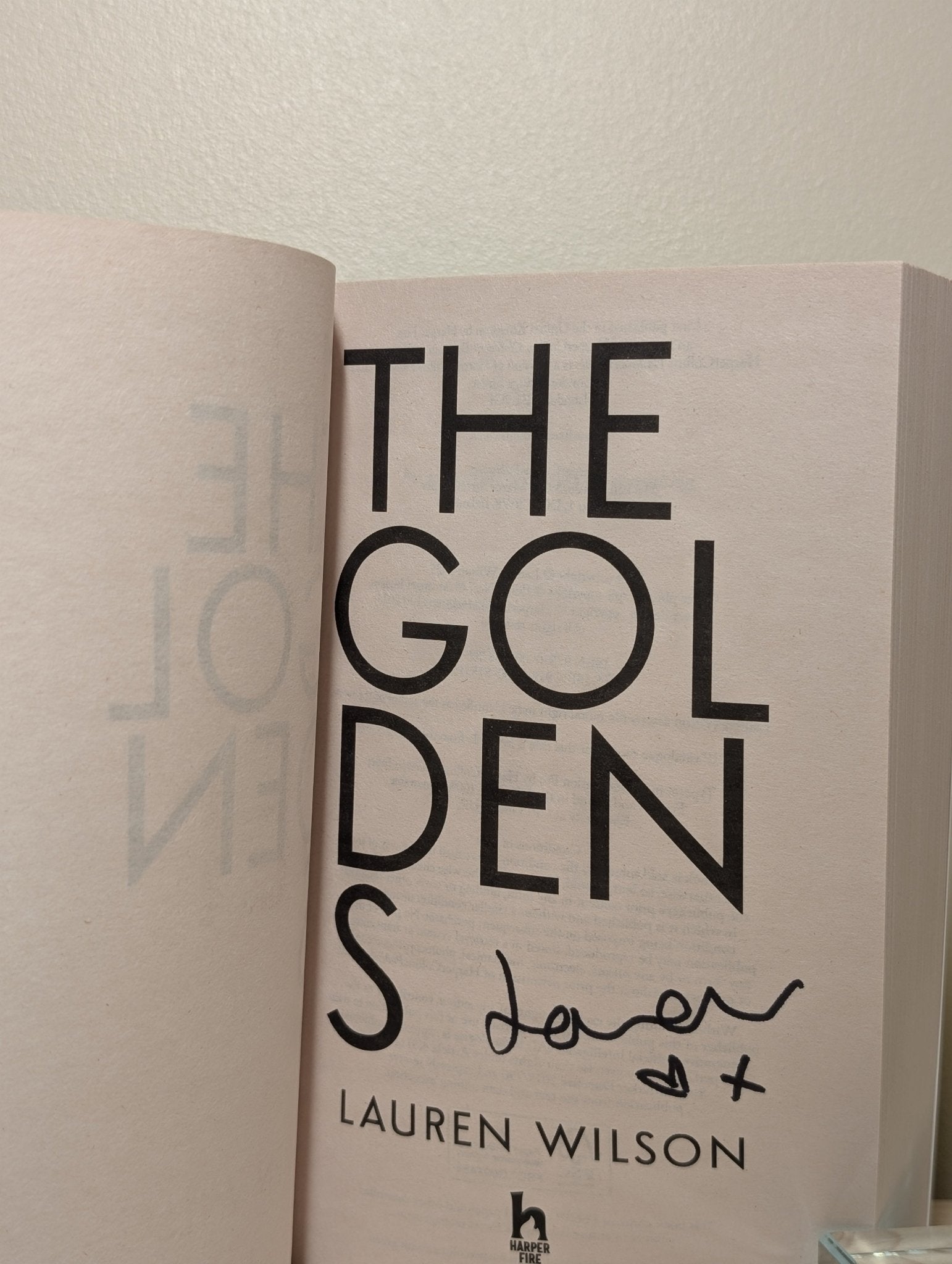 The Goldens by Lauren Wilson (Signed First Edition) - Fialta Books
