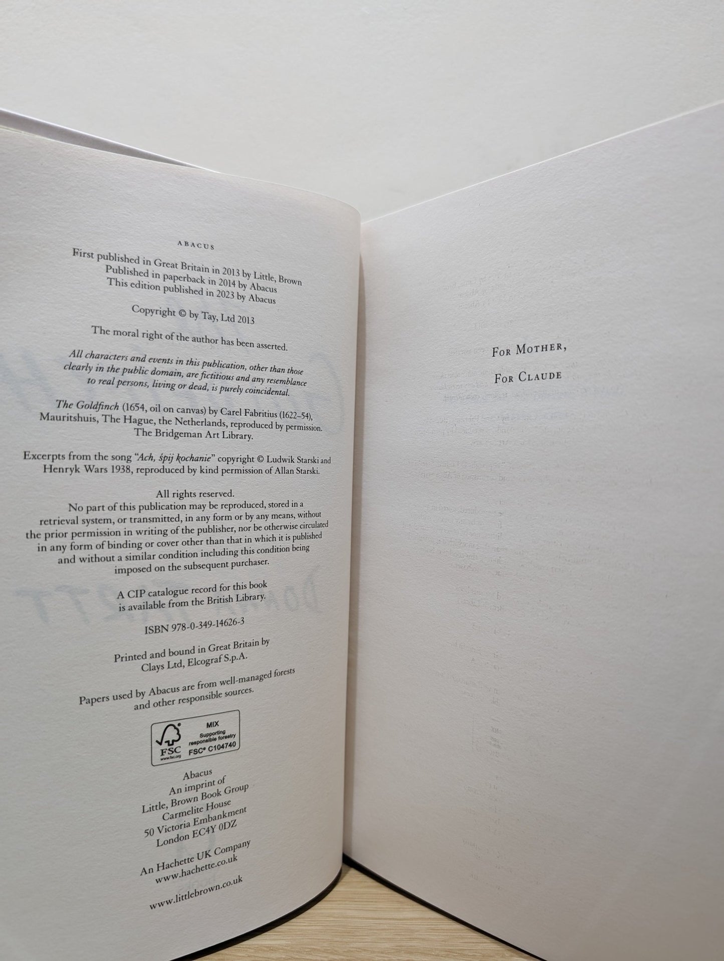 The Goldfinch by Donna Tartt (Signed Anniversary Edition) - Fialta Books