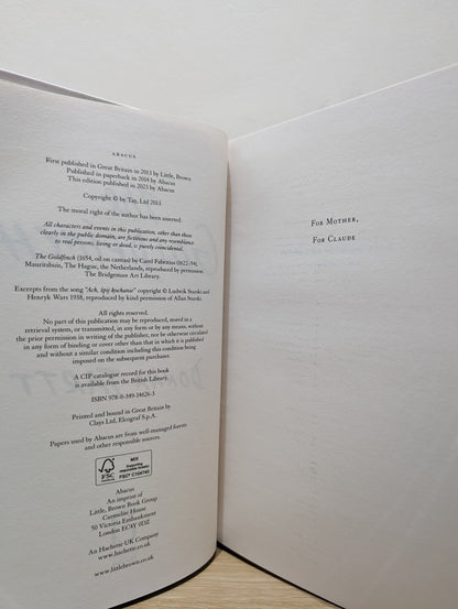 The Goldfinch by Donna Tartt (Signed Anniversary Edition) - Fialta Books