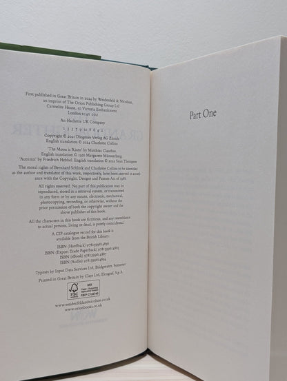 The Granddaughter by Prof Bernhard Schlink (First Edition) - Fialta Books