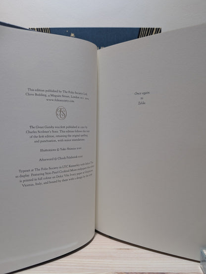 The Great Gatsby by F. Scott Fitzgerald (Folio Limited Edition) - Fialta Books