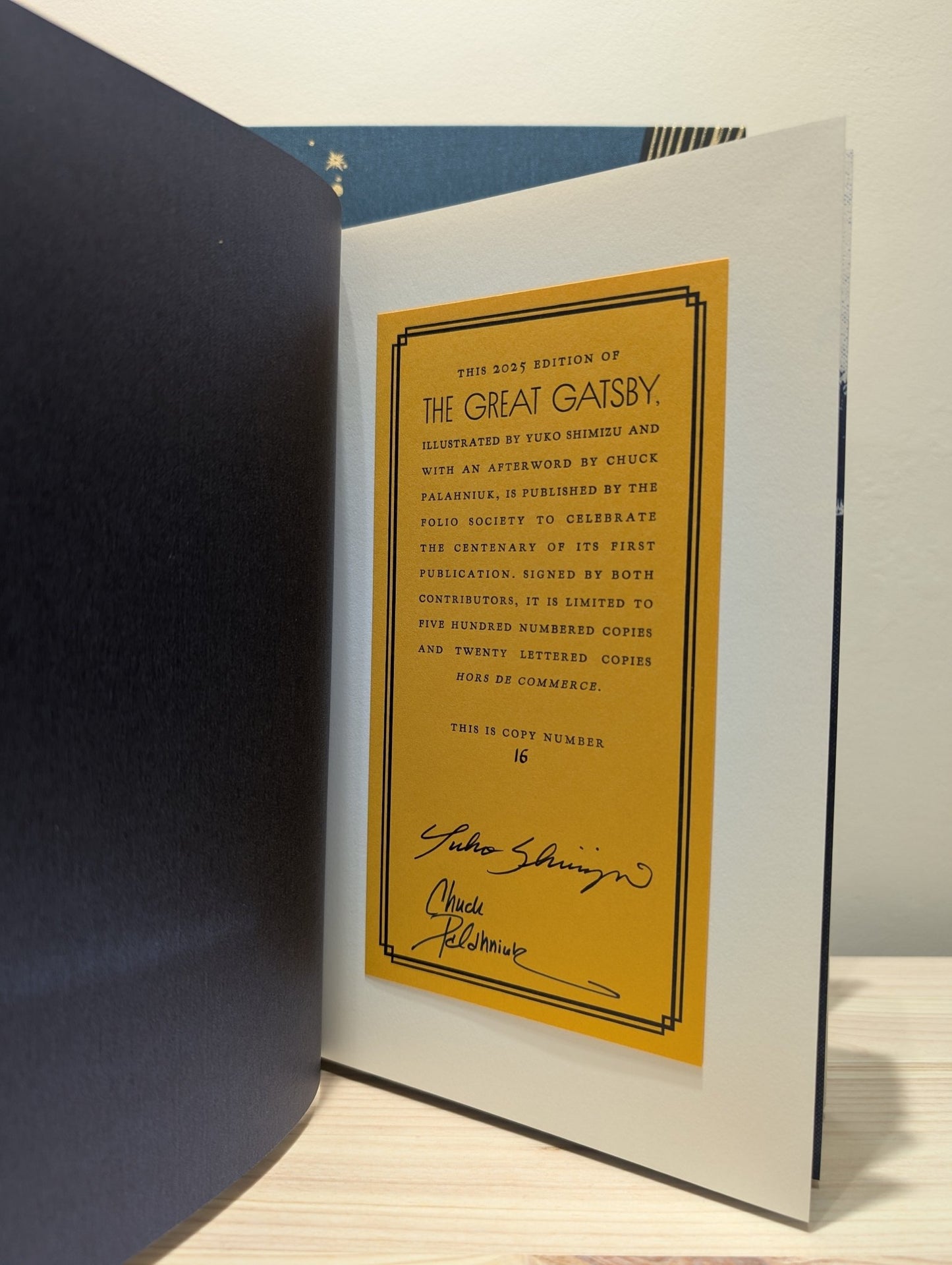 The Great Gatsby by F. Scott Fitzgerald (Folio Limited Edition) - Fialta Books