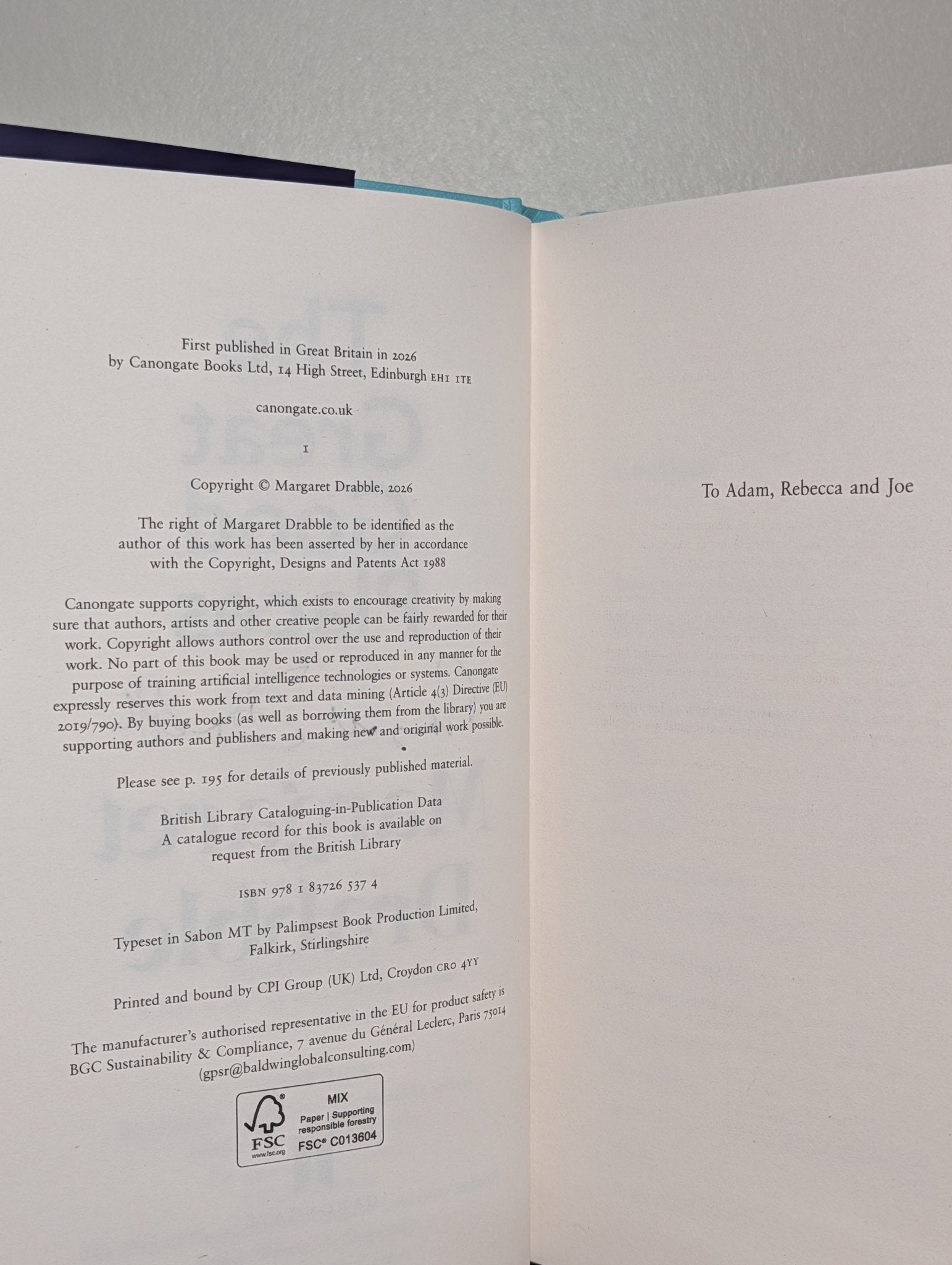 The Great Good Places by Margaret Drabble (Signed First Edition) - Fialta Books