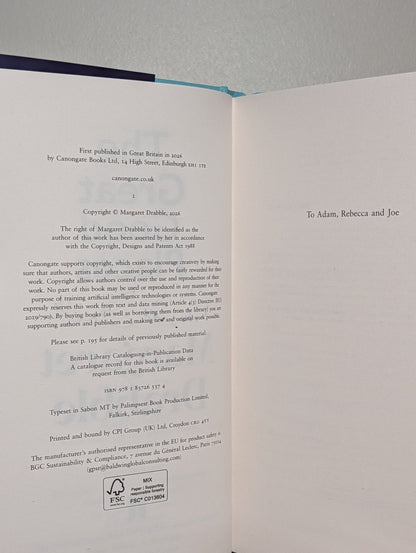 The Great Good Places by Margaret Drabble (Signed First Edition) - Fialta Books