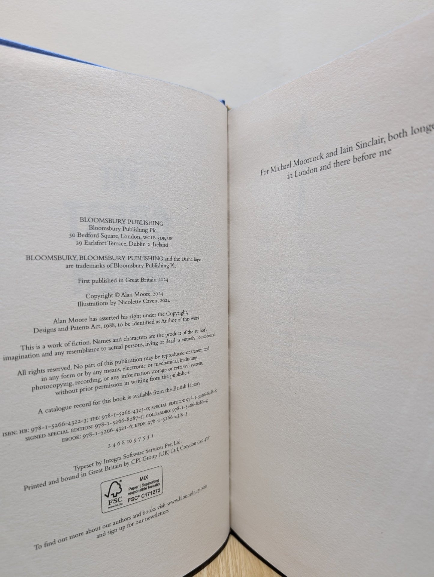 The Great When by Alan Moore (Signed First Edition with sprayed edges) - Fialta Books