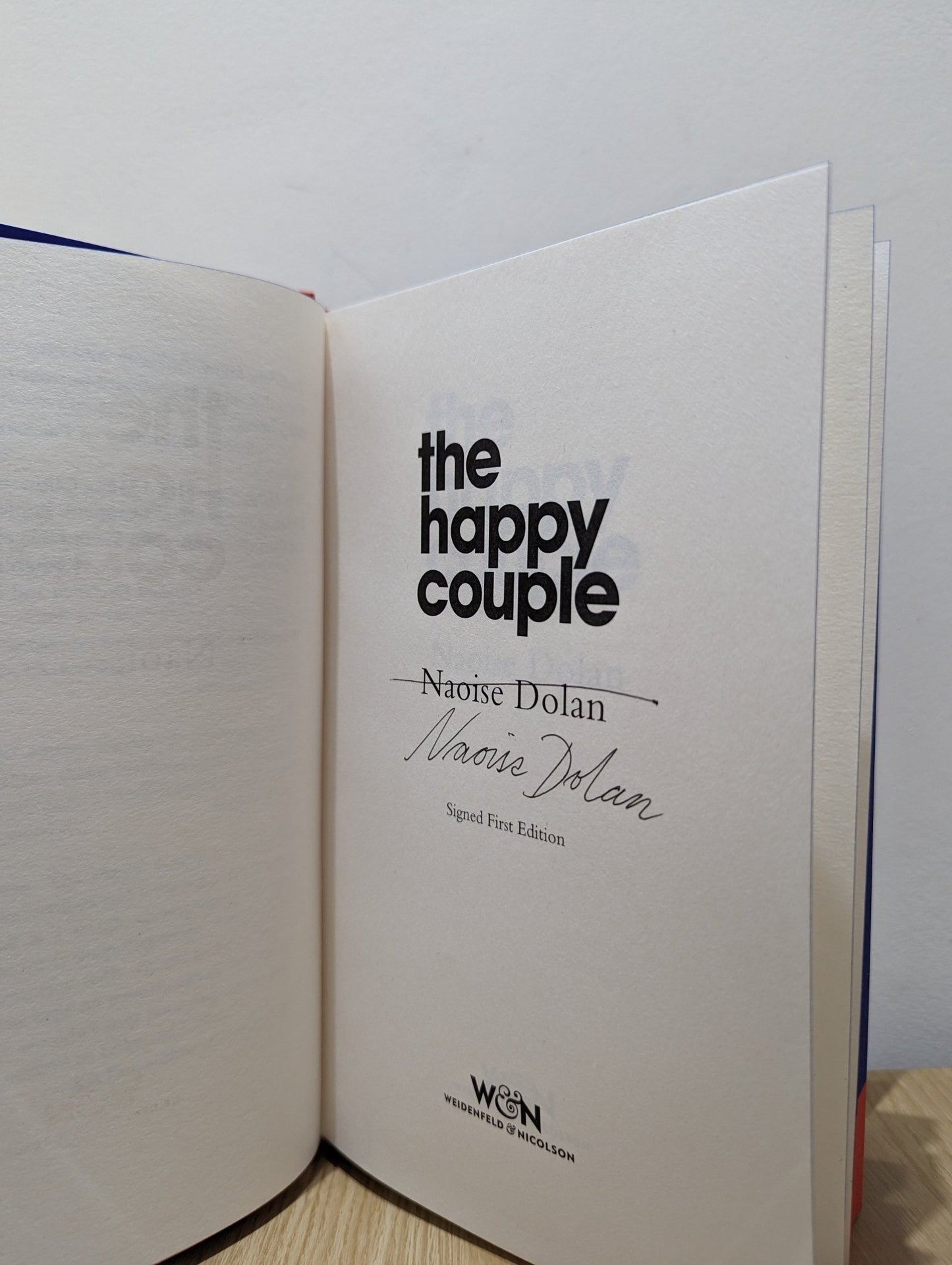 The Happy Couple by Naoise Dolan (Signed First Edition with sprayed edges) - Fialta Books