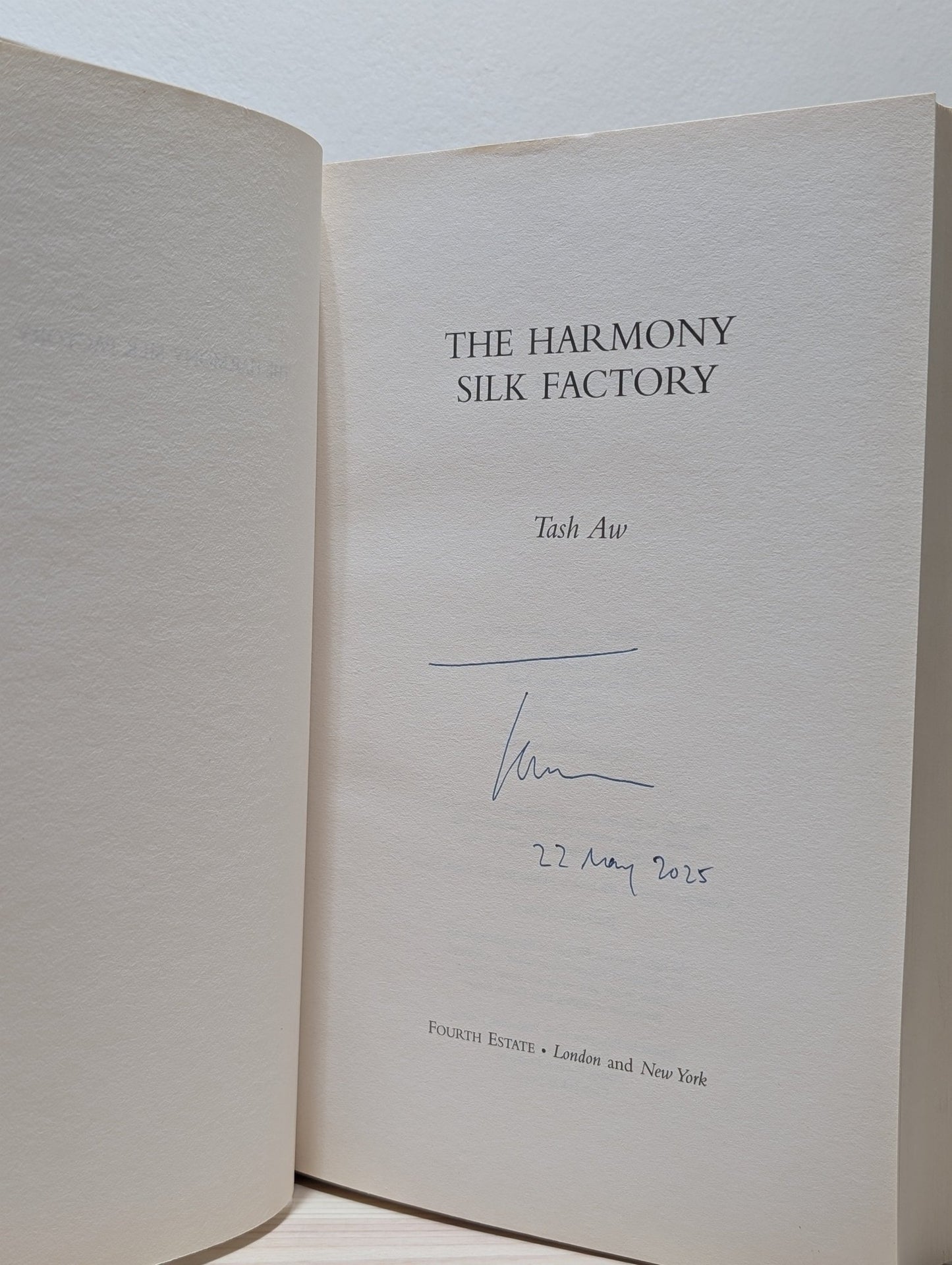 The Harmony Silk Factory by Tash Aw (Signed Dated First Edition) - Fialta Books