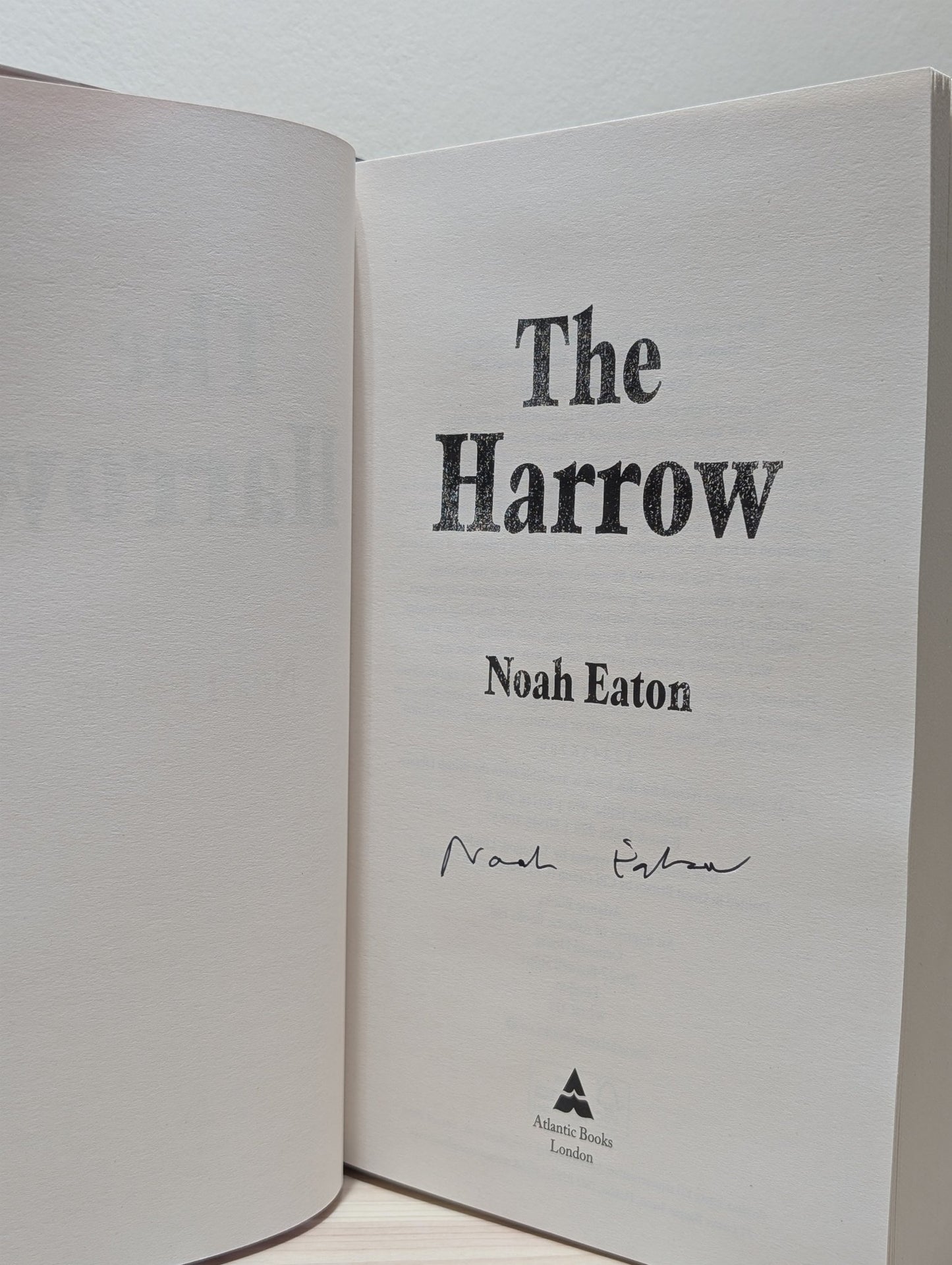 The Harrow by Noah Eaton (Signed First Edition) - Fialta Books
