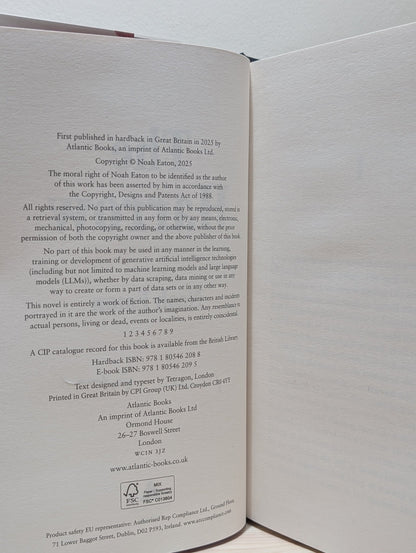 The Harrow by Noah Eaton (Signed First Edition) - Fialta Books
