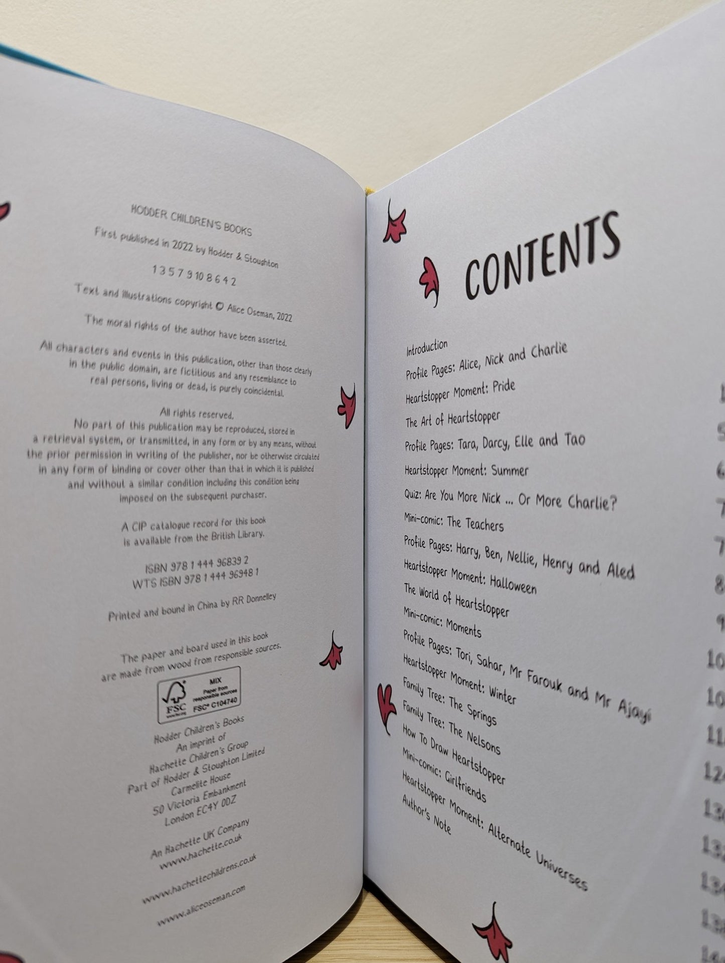 The Heartstopper Yearbook by Alice Oseman (Signed First Edition) - Fialta Books