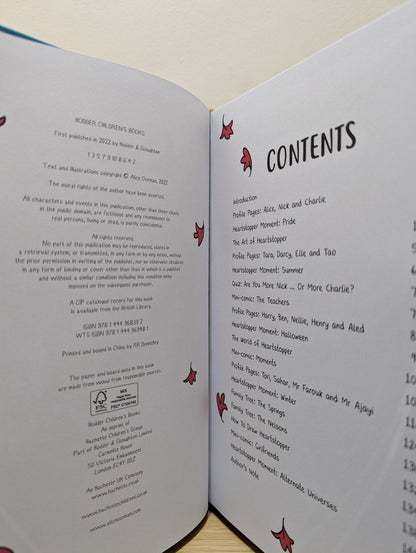 The Heartstopper Yearbook by Alice Oseman (Signed First Edition) - Fialta Books