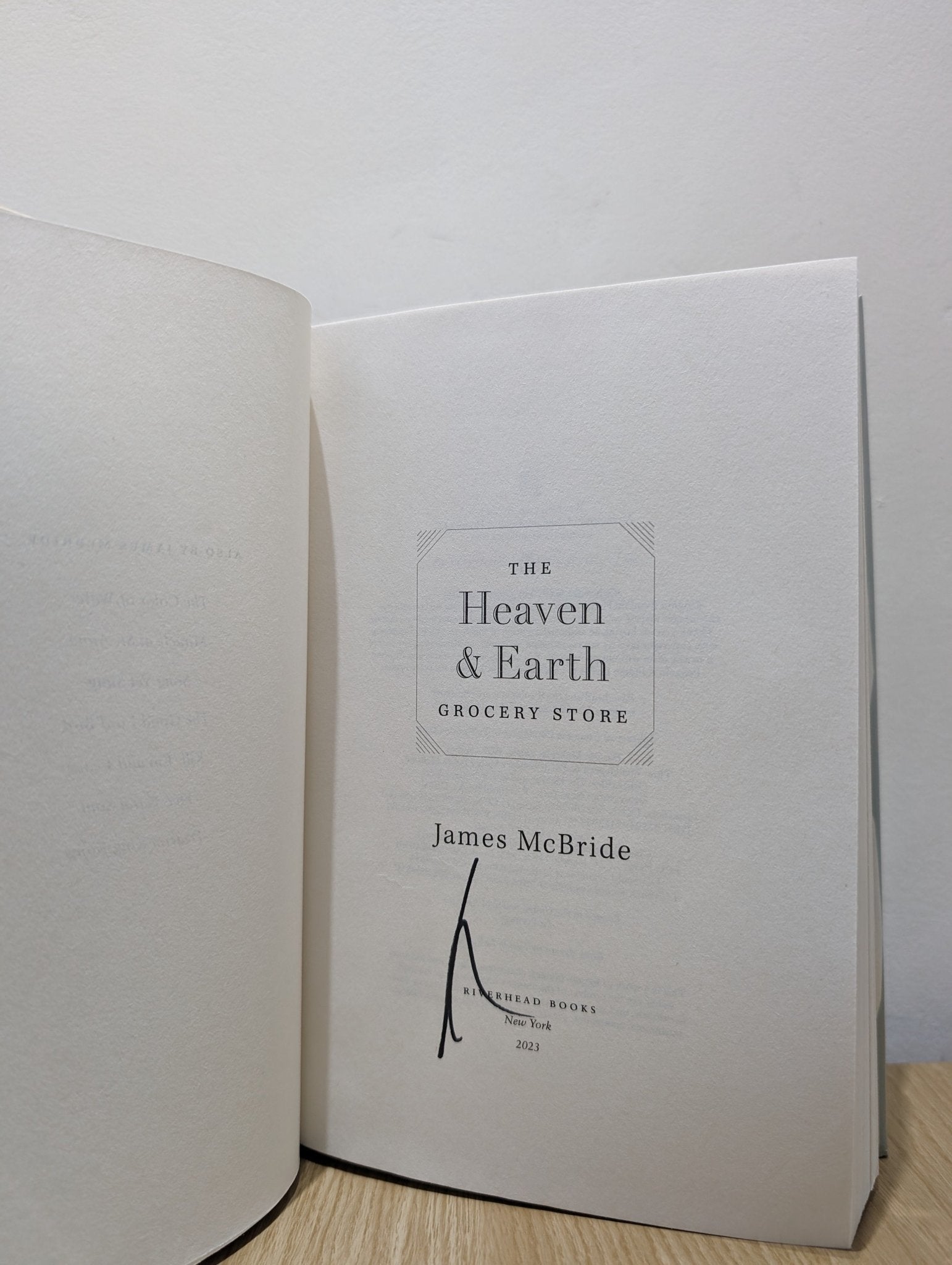 The Heaven & Earth Grocery Store: A Novel by James McBride (Signed) - Fialta Books