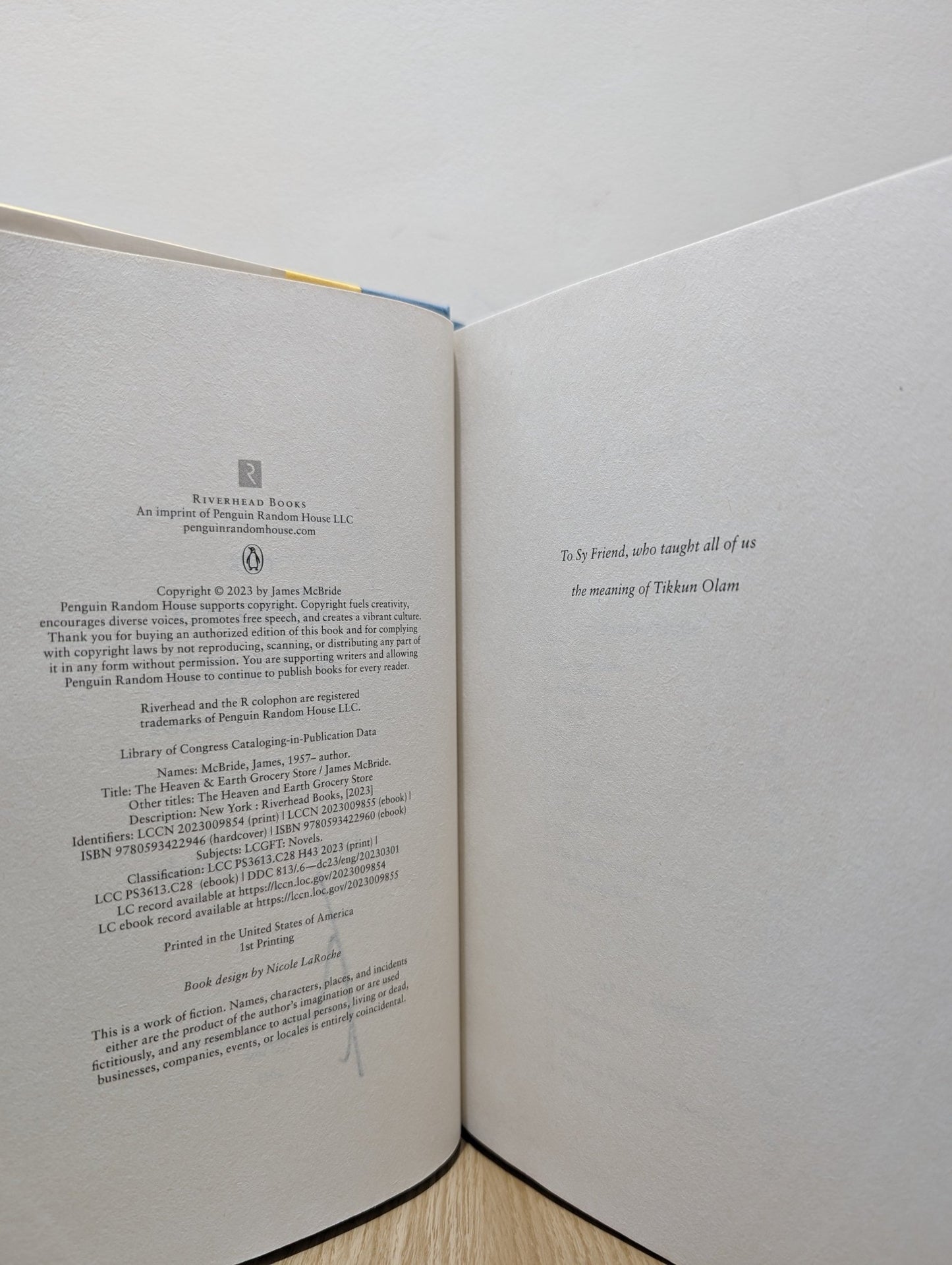 The Heaven & Earth Grocery Store: A Novel by James McBride (Signed) - Fialta Books