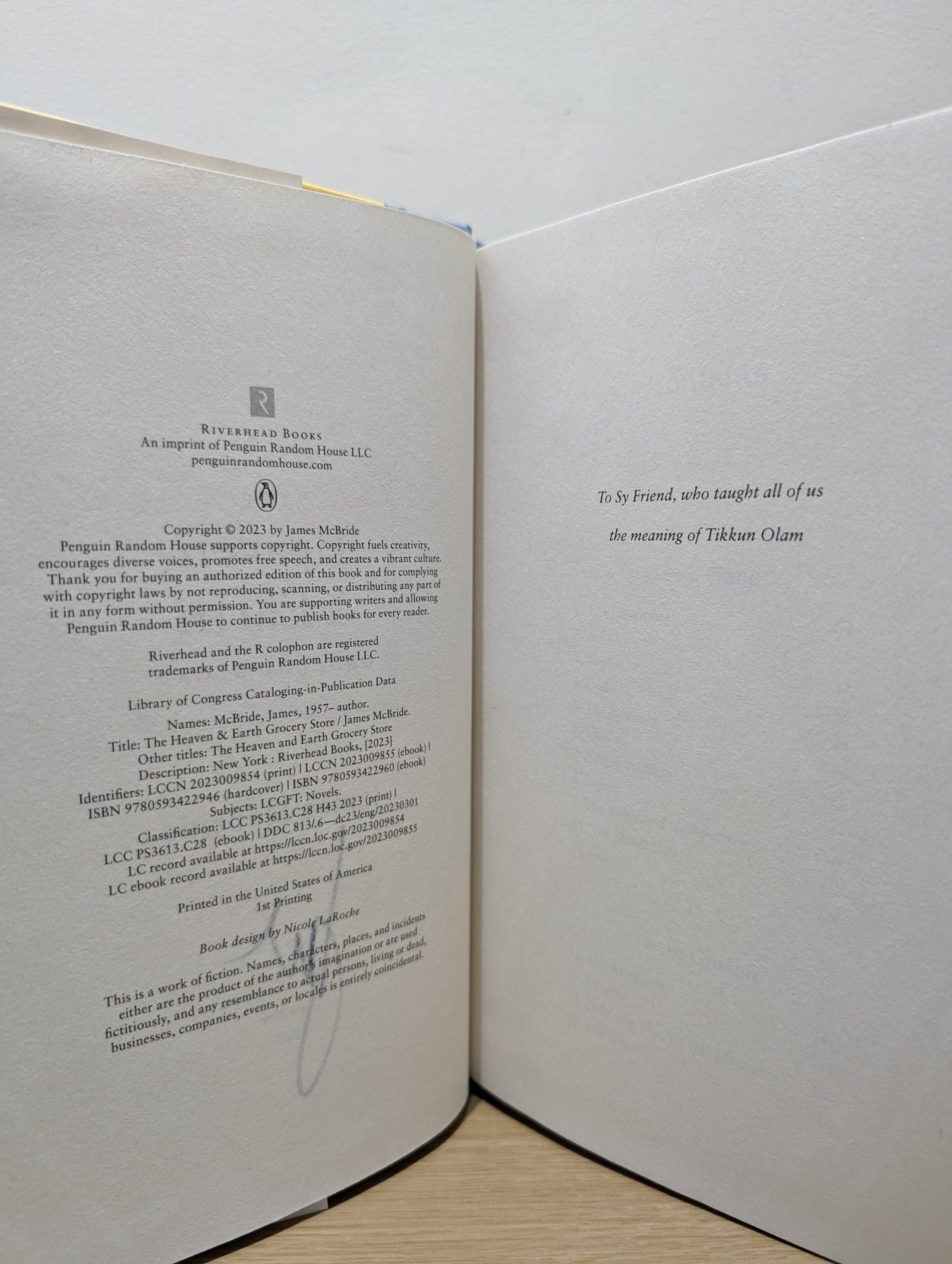 The Heaven & Earth Grocery Store: A Novel by James McBride (Signed First Edition) - Fialta Books