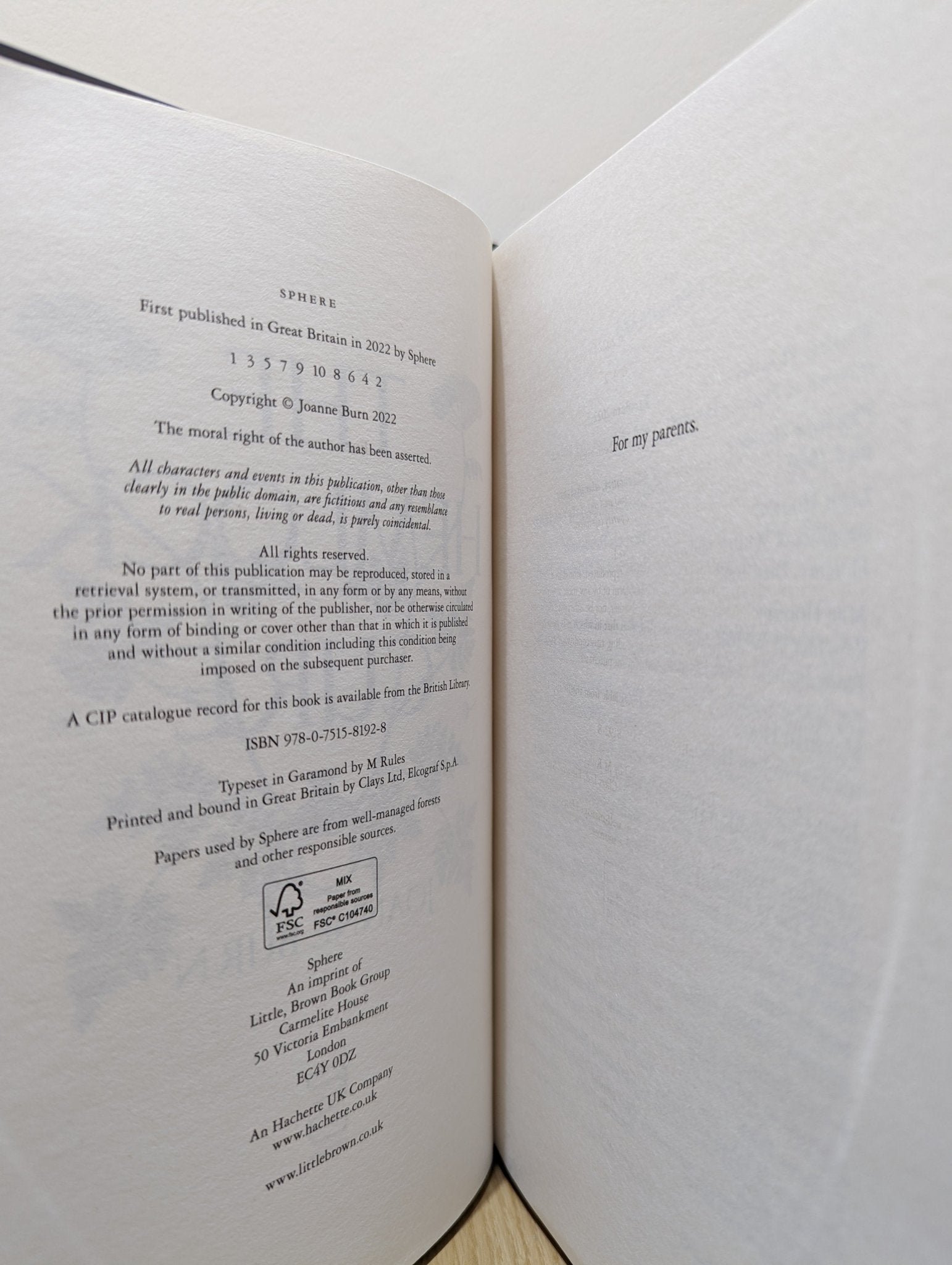 The Hemlock Cure by Joanne Burn (Signed First Edition) - Fialta Books