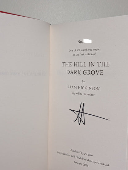 The Hill in the Dark Grove by Liam Higginson (Signed Numbered First Edition) - Fialta Books