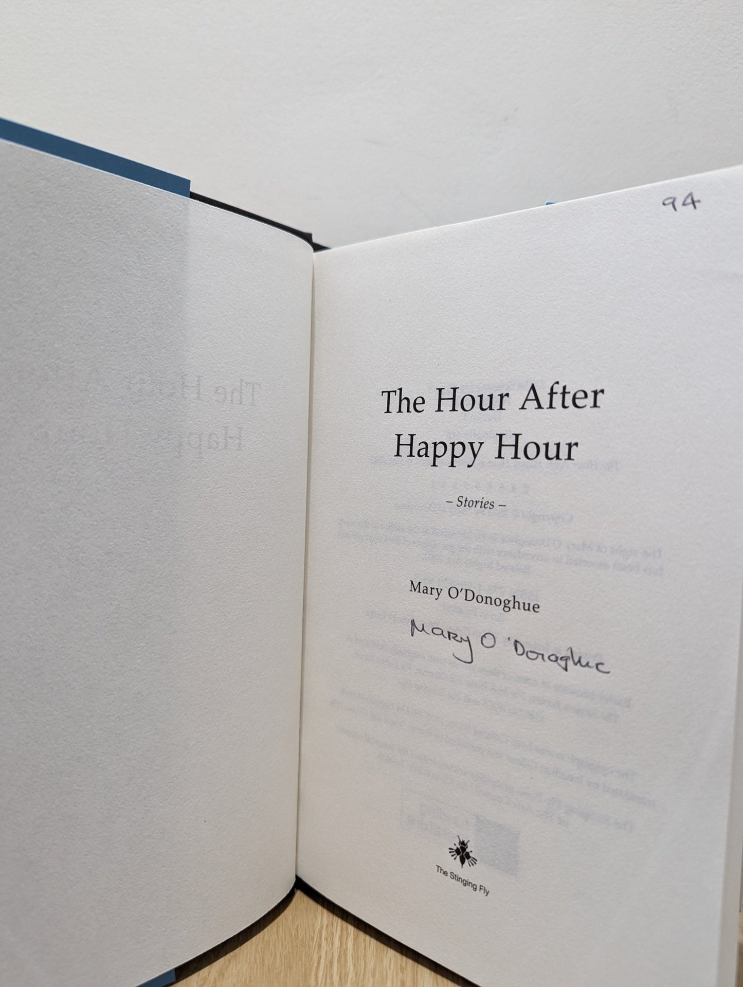 The Hour After Happy Hour by Mary O'Donoghu (Signed Numbered First Edition) - Fialta Books