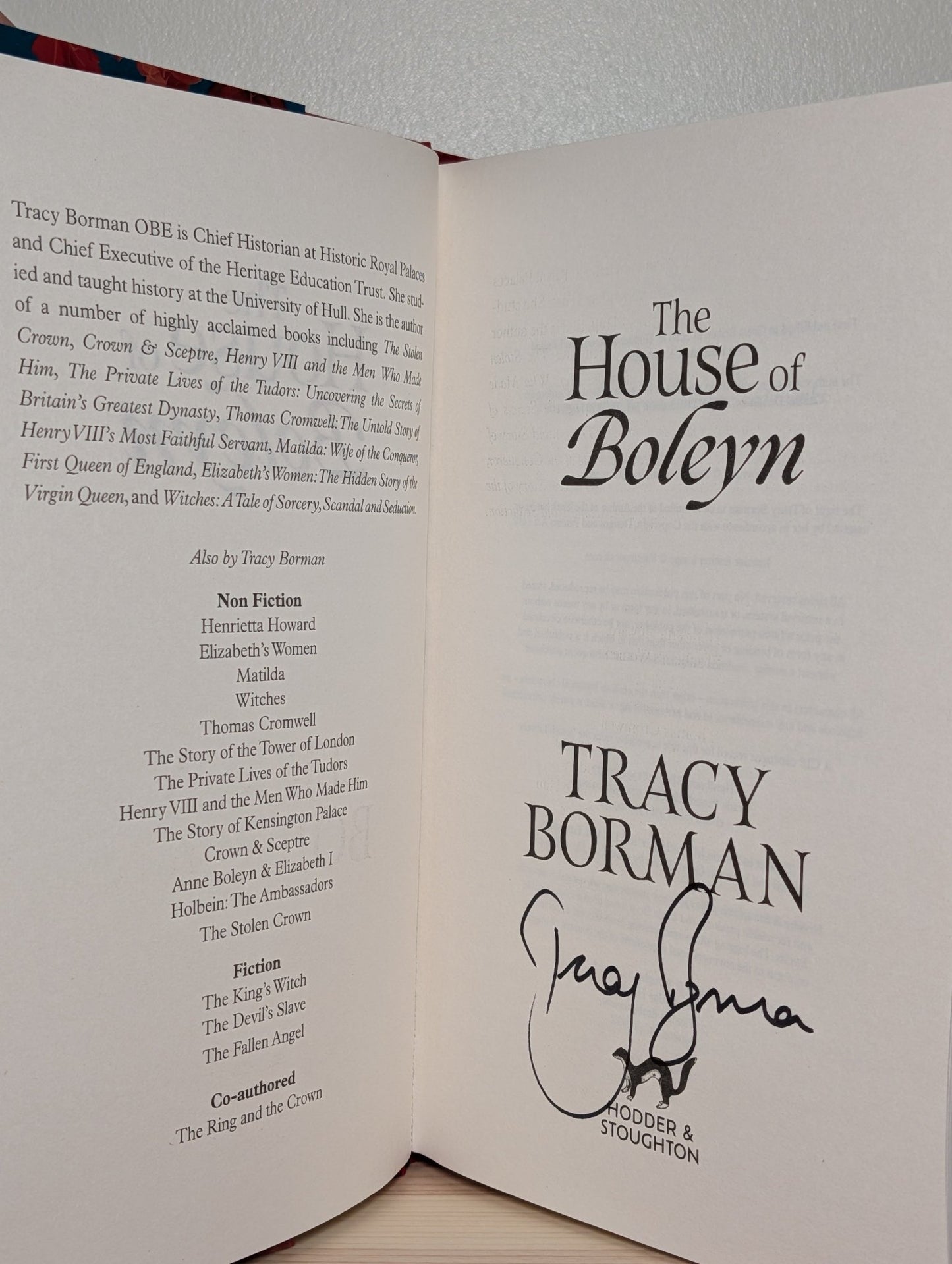 The House of Boleyn by Tracy Borman (Signed First Edition) - Fialta Books