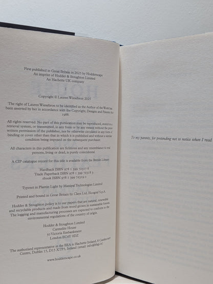The House of Frost and Feathers by Lauren Wiesebron (Signed Numbered First Edition with sprayed edges) - Fialta Books