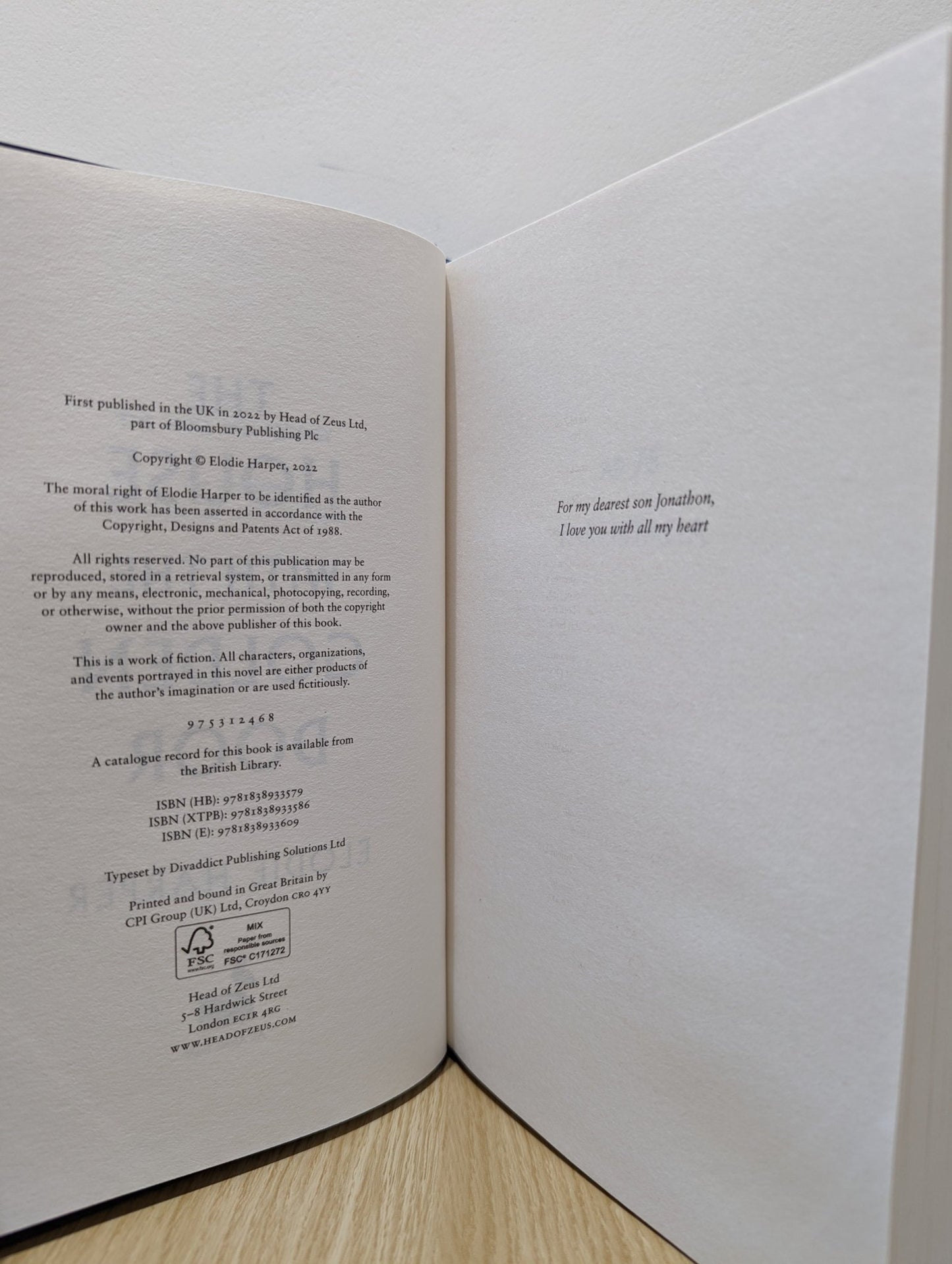 The House with the Golden Door by Elodie Harper (Signed First Edition) - Fialta Books