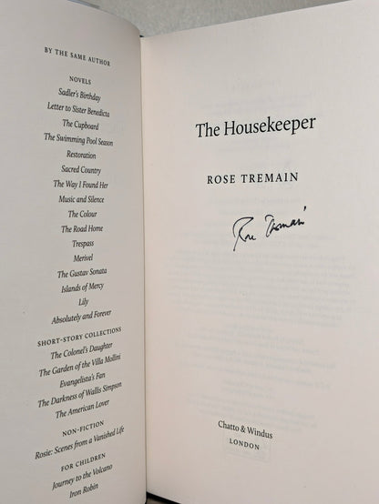 The Housekeeper by Rose Tremain (Signed First Edition with sprayed edges) by Rose Tremain - Fialta Books