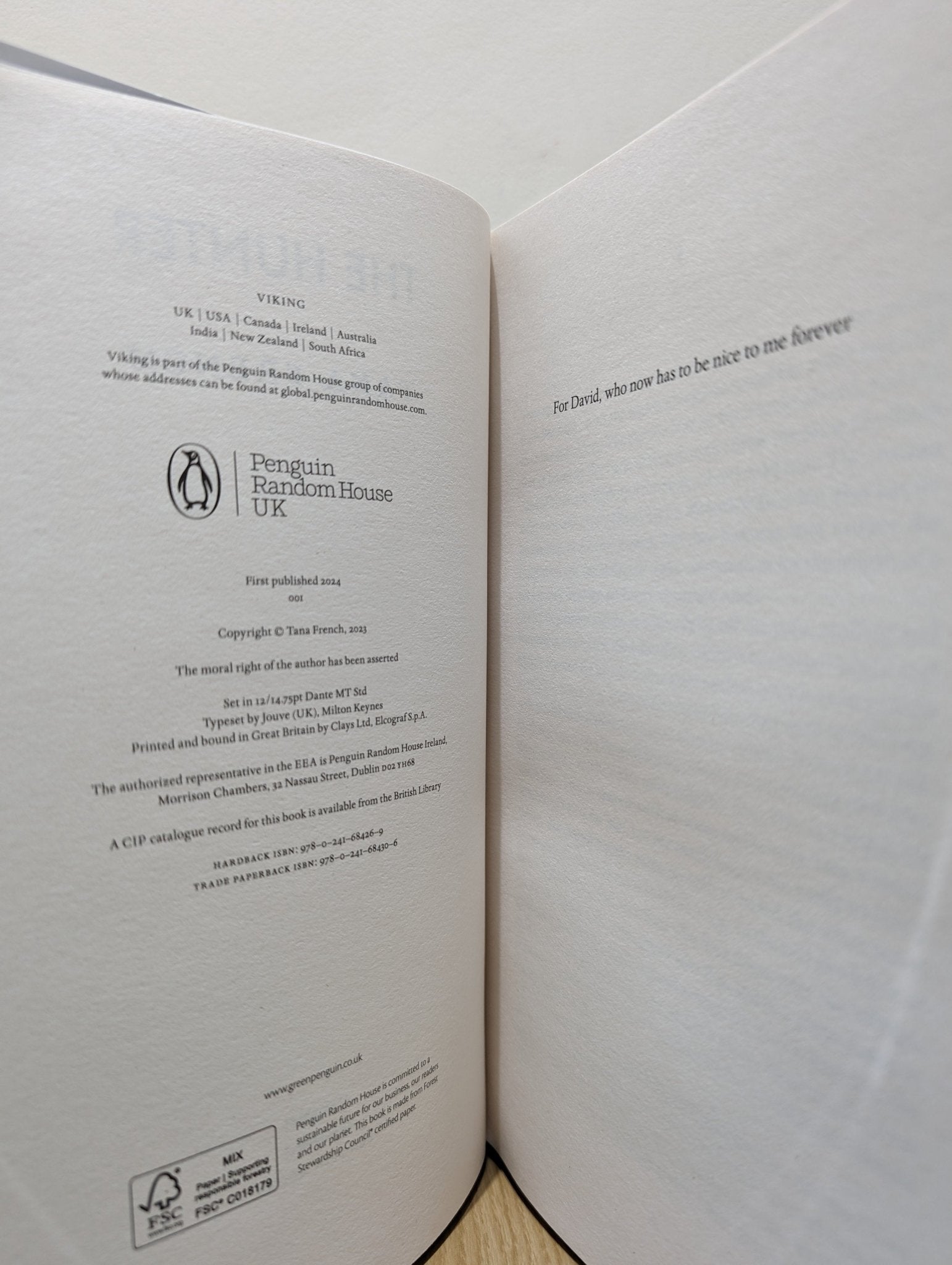 The Hunter by Tana French (Signed First Edition) - Fialta Books