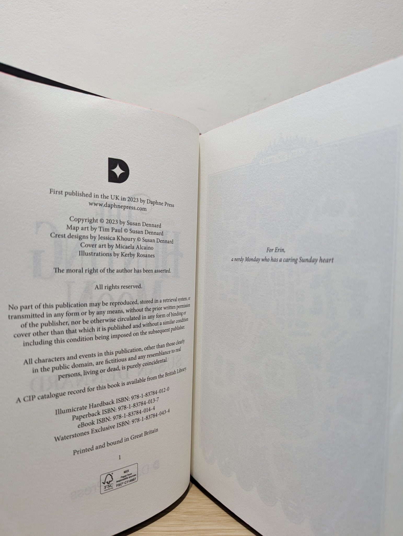 The Hunting Moon by Susan Dennard (Signed First Edition with sprayed edges) - Fialta Books