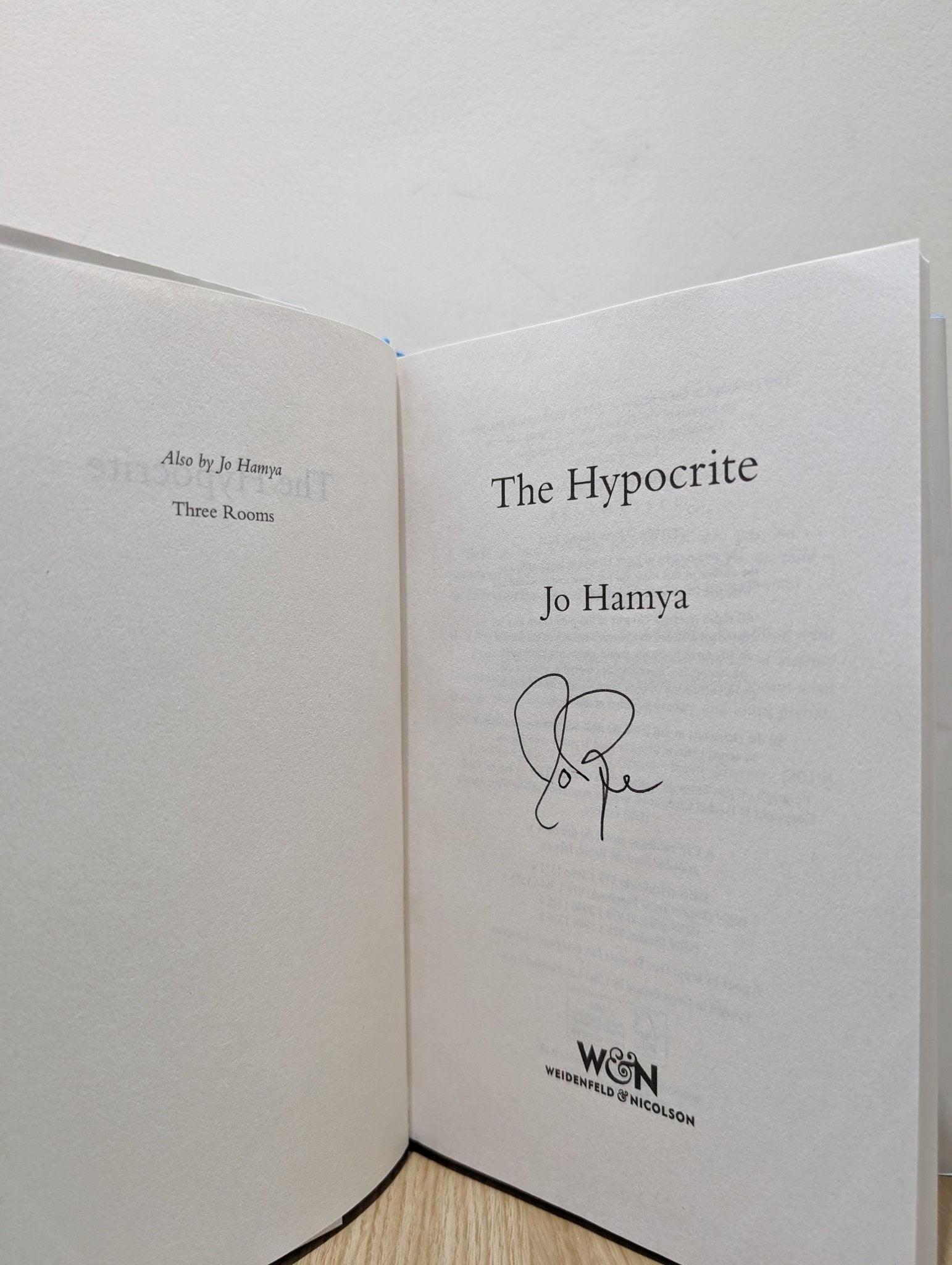 The Hypocrite by Jo Hamya (Signed First Edition) - Fialta Books