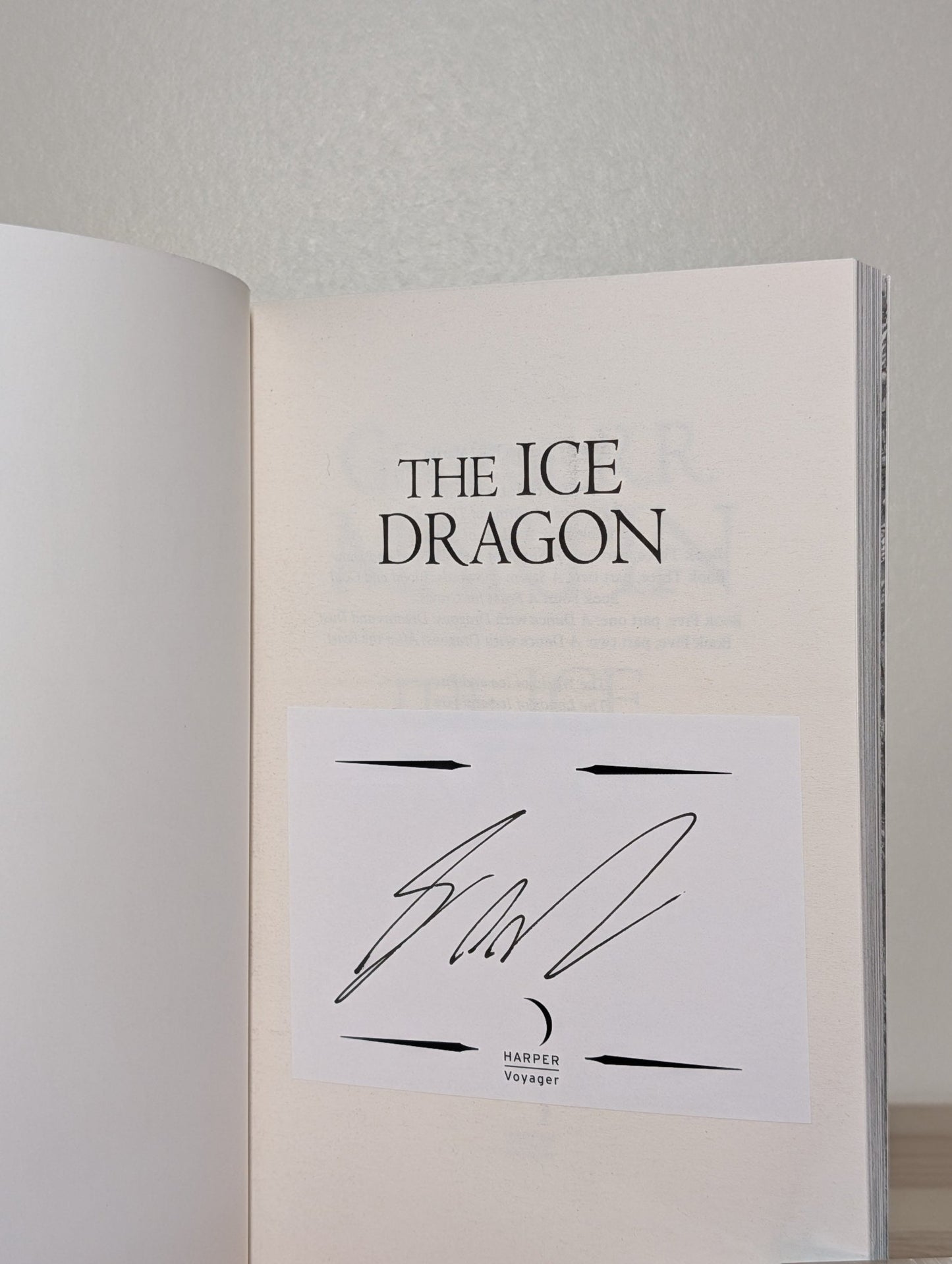 The Ice Dragon by George R.R. Martin (Signed Paperback) - Fialta Books