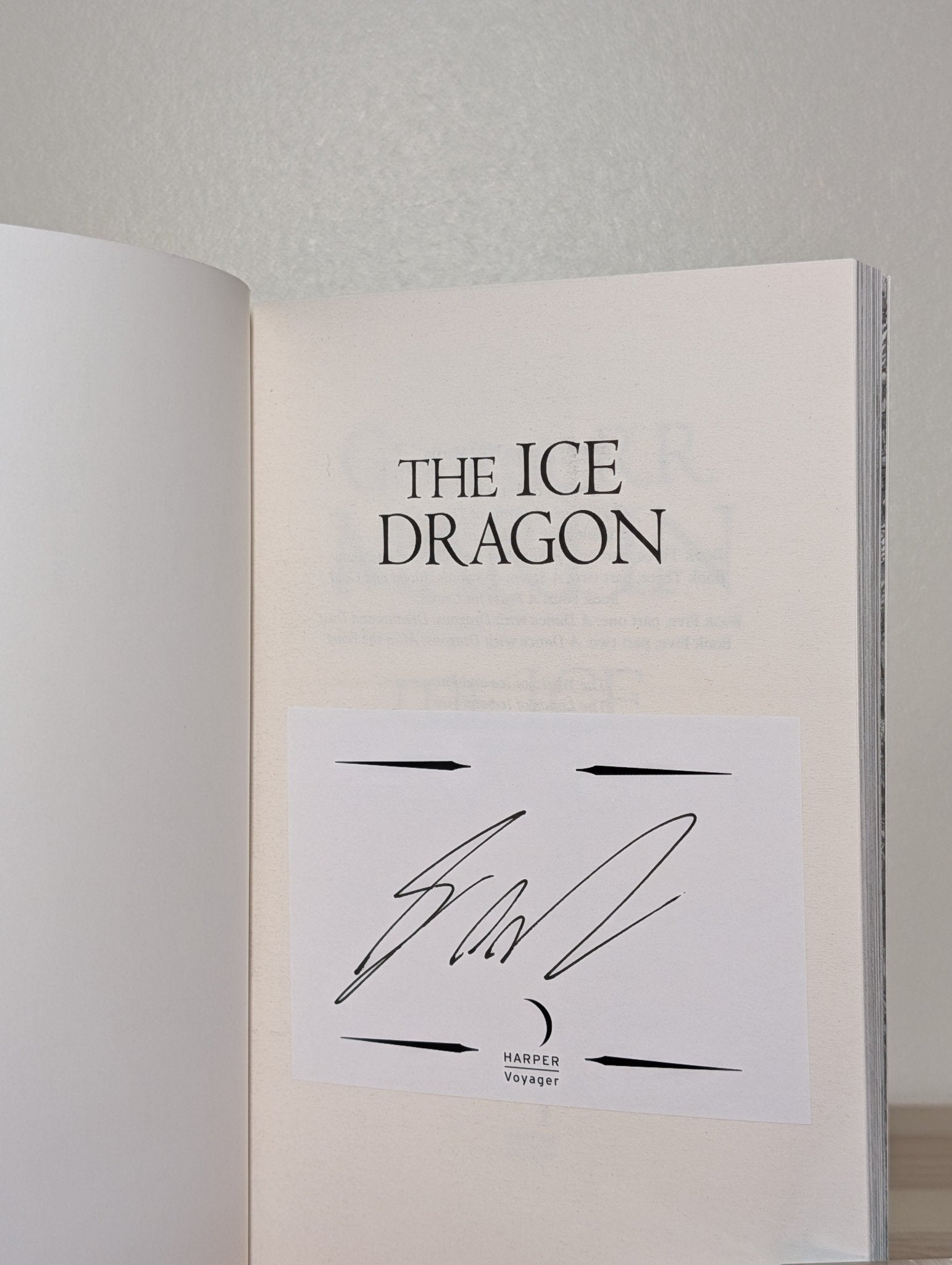 The Ice Dragon by George R.R. Martin (Signed Paperback) - Fialta Books