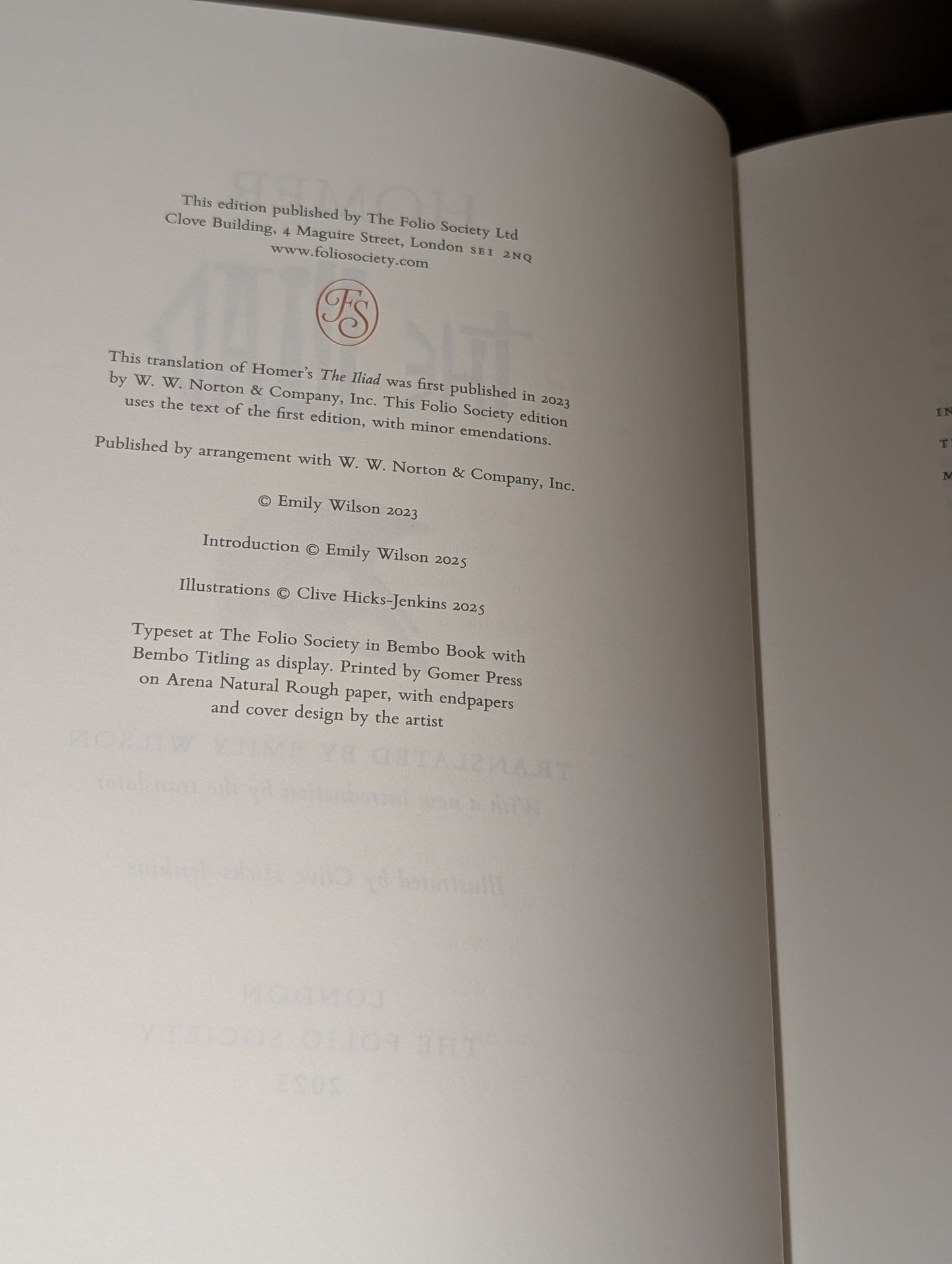 The Iliad & The Odyssey by Homer (Folio Signed Limited Edition) - Fialta Books