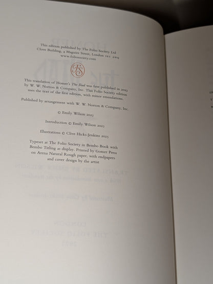 The Iliad & The Odyssey by Homer (Folio Signed Limited Edition) - Fialta Books