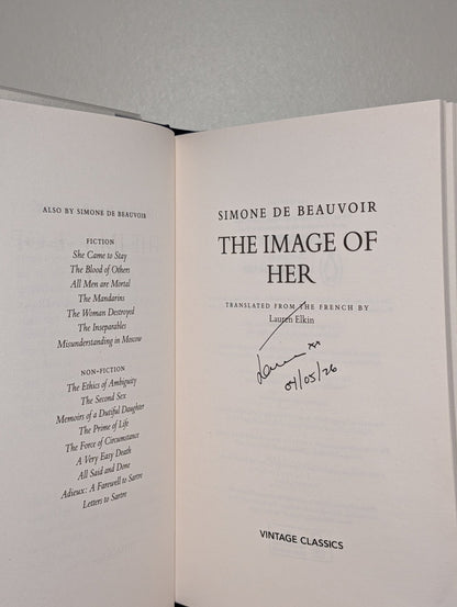 The Image of Her by Simone De Beauvoir (Signed by Translator) - Fialta Books