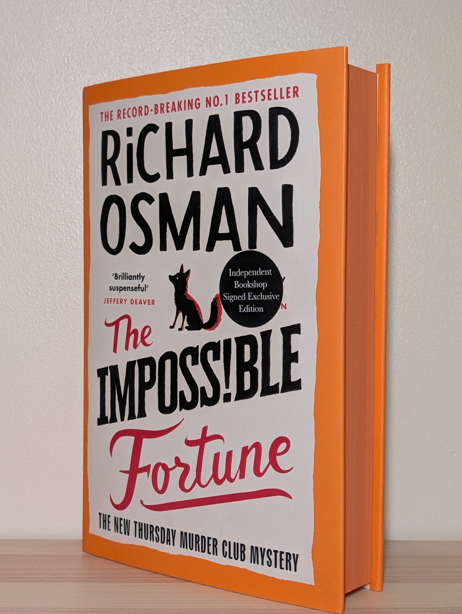The Impossible Fortune by Richard Osman (Signed First Edition with sprayed edges) - Fialta Books